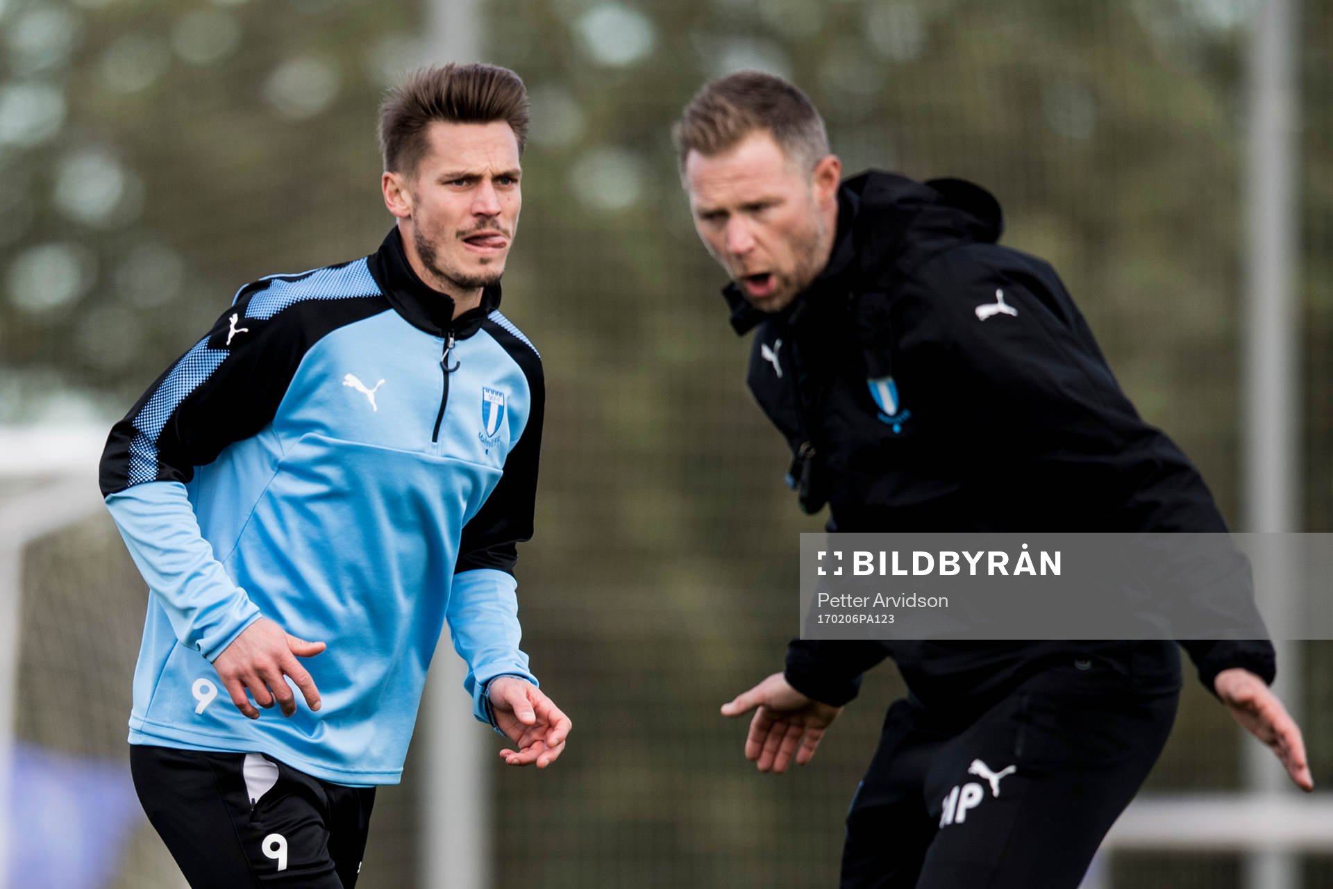 Markus Rosenberg och tränare Magnus Pehrsson