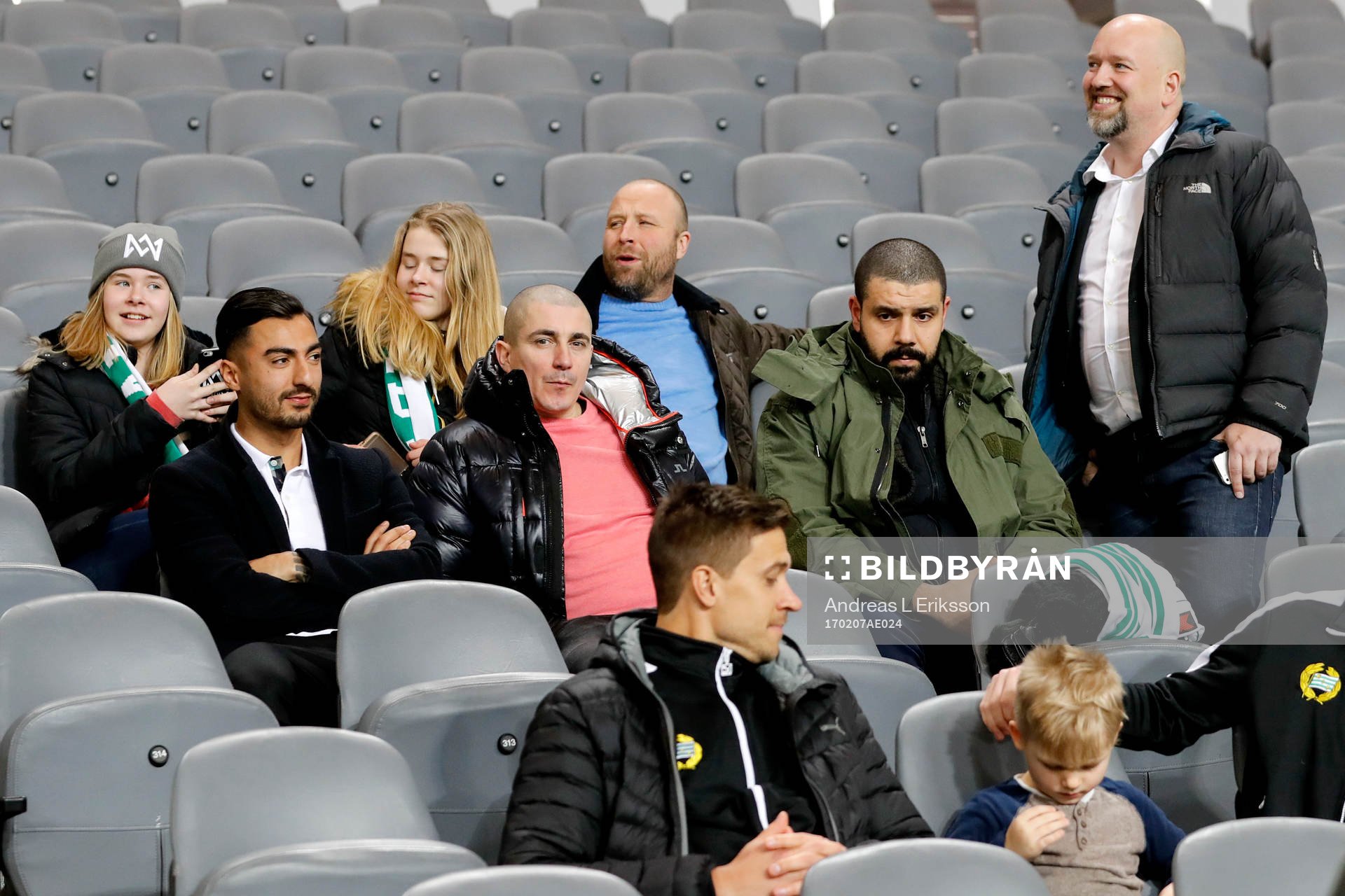Hammarbys nyförvärv Jiloan Hamad på läktaren