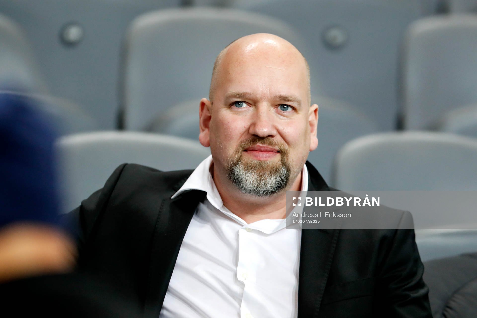 Hammarbys vd Henrik Kinlund på läktaren