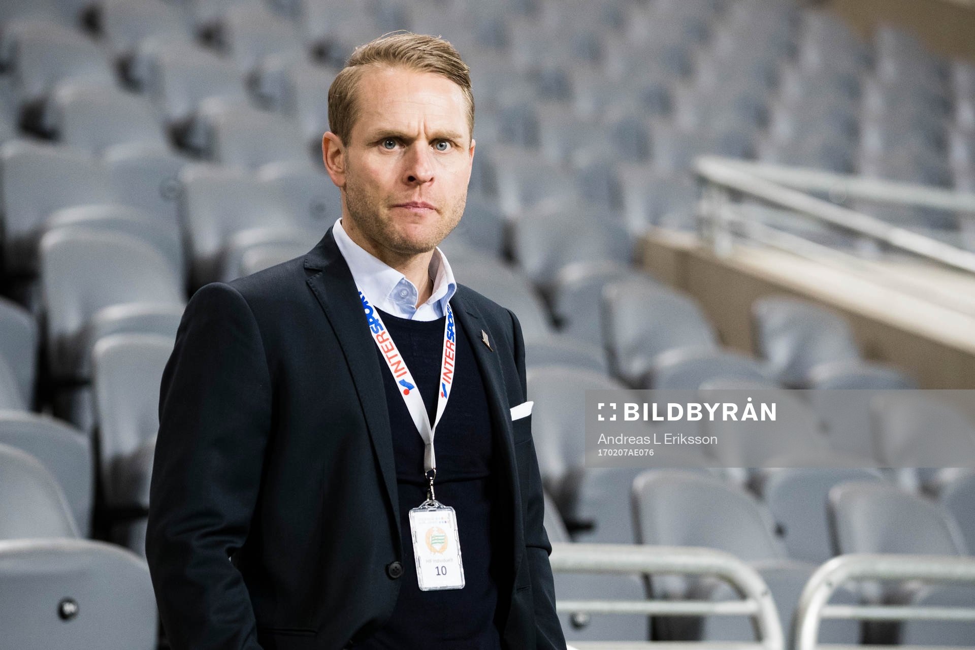 Erik Sundin, säljare på Hammrby Fotboll, innan