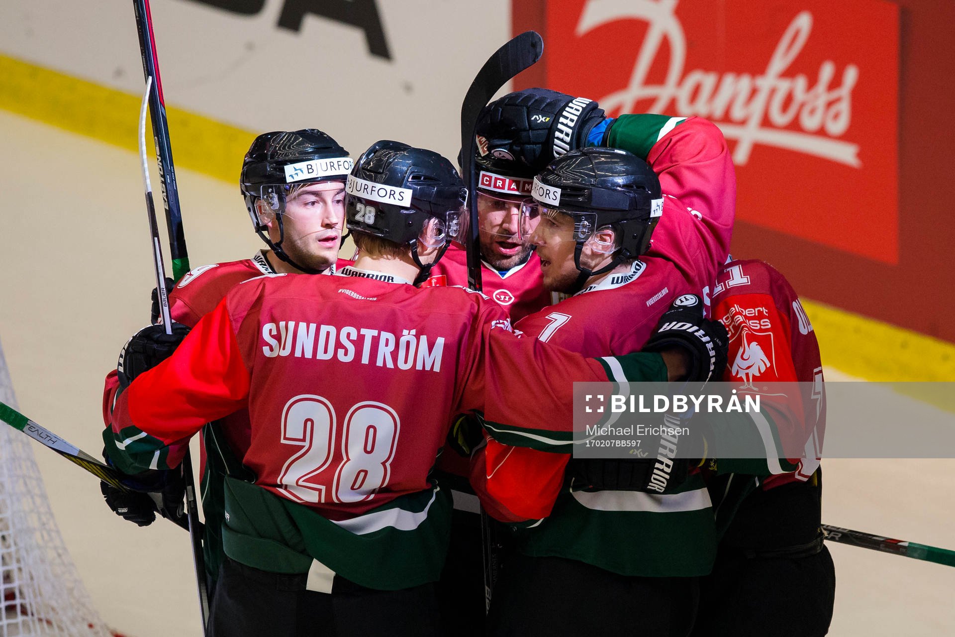 under finalen i CHL mellan Frölunda och Sparta Prag