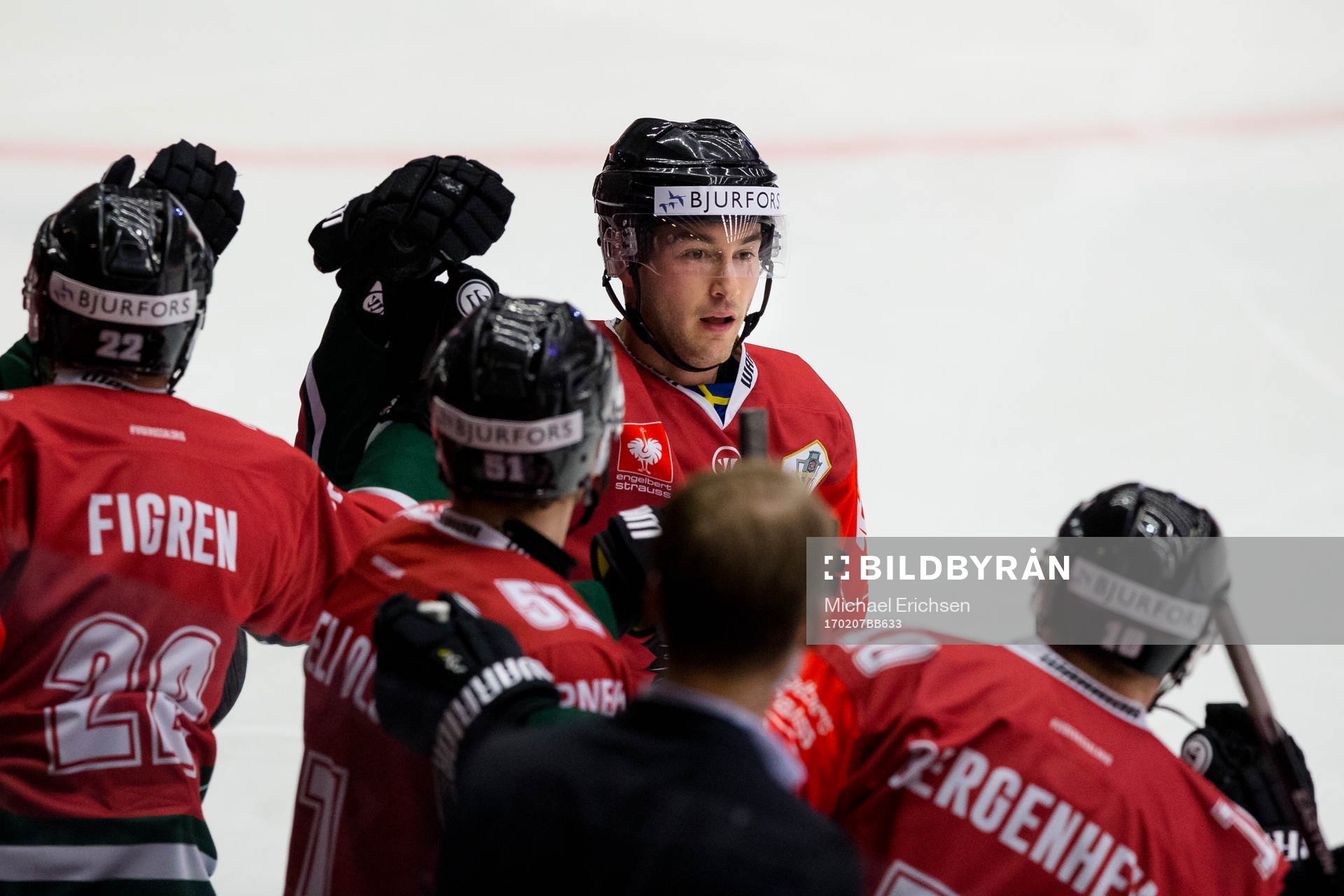 Frölundas Casey Wellman jublar
