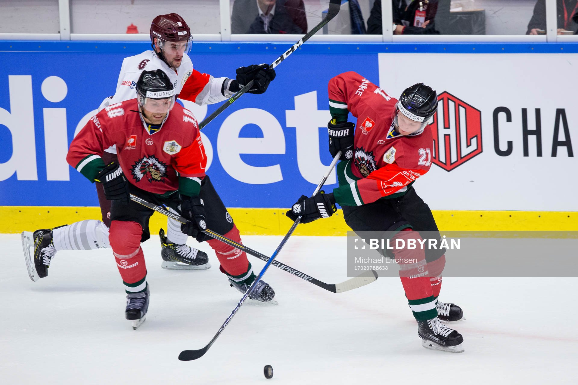 Frölundas Sean Bergenheim och Christoffer Ehn