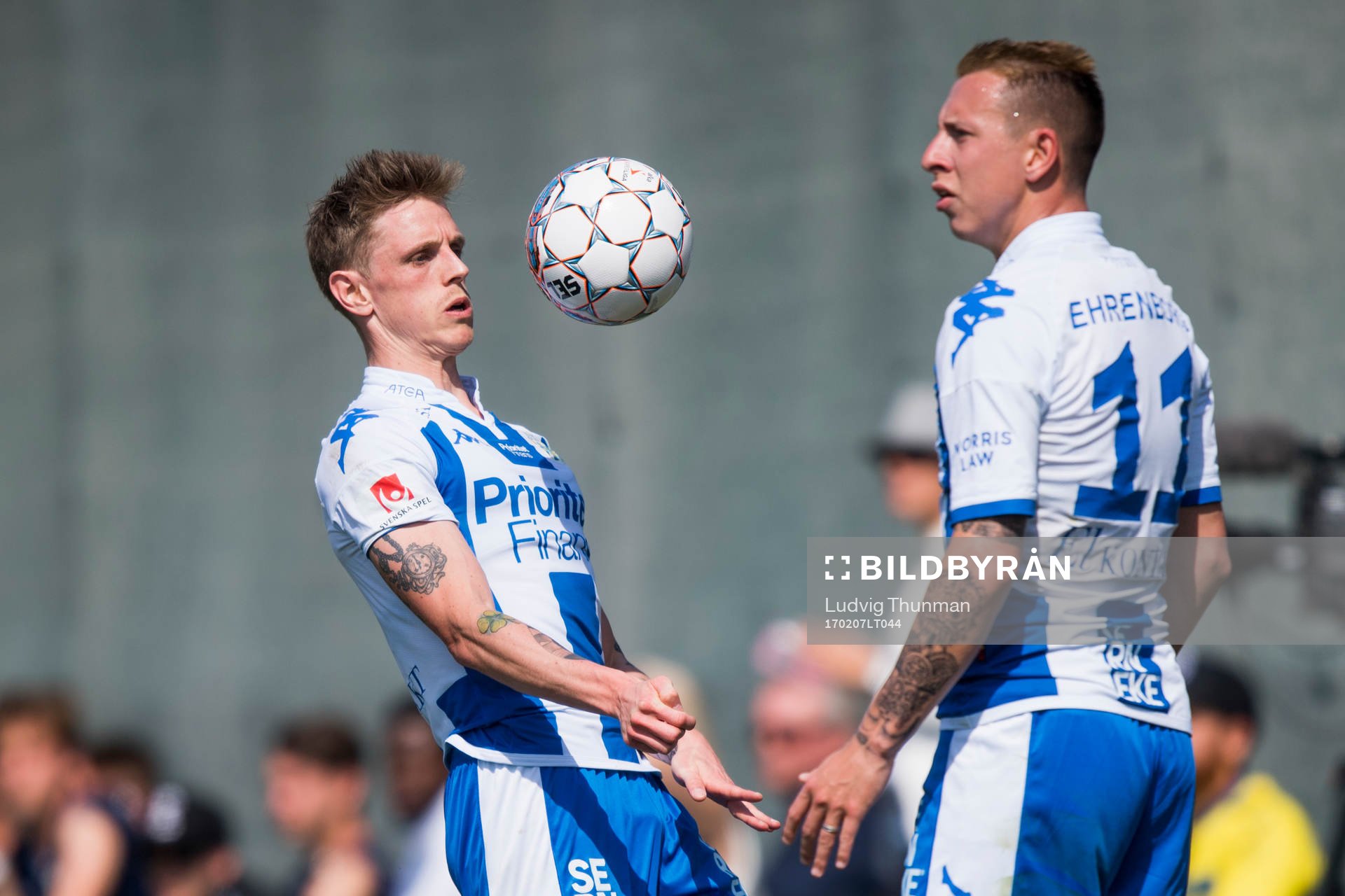 IFK Göteborgs Sören Rieks och Martin Smedberg Dalence