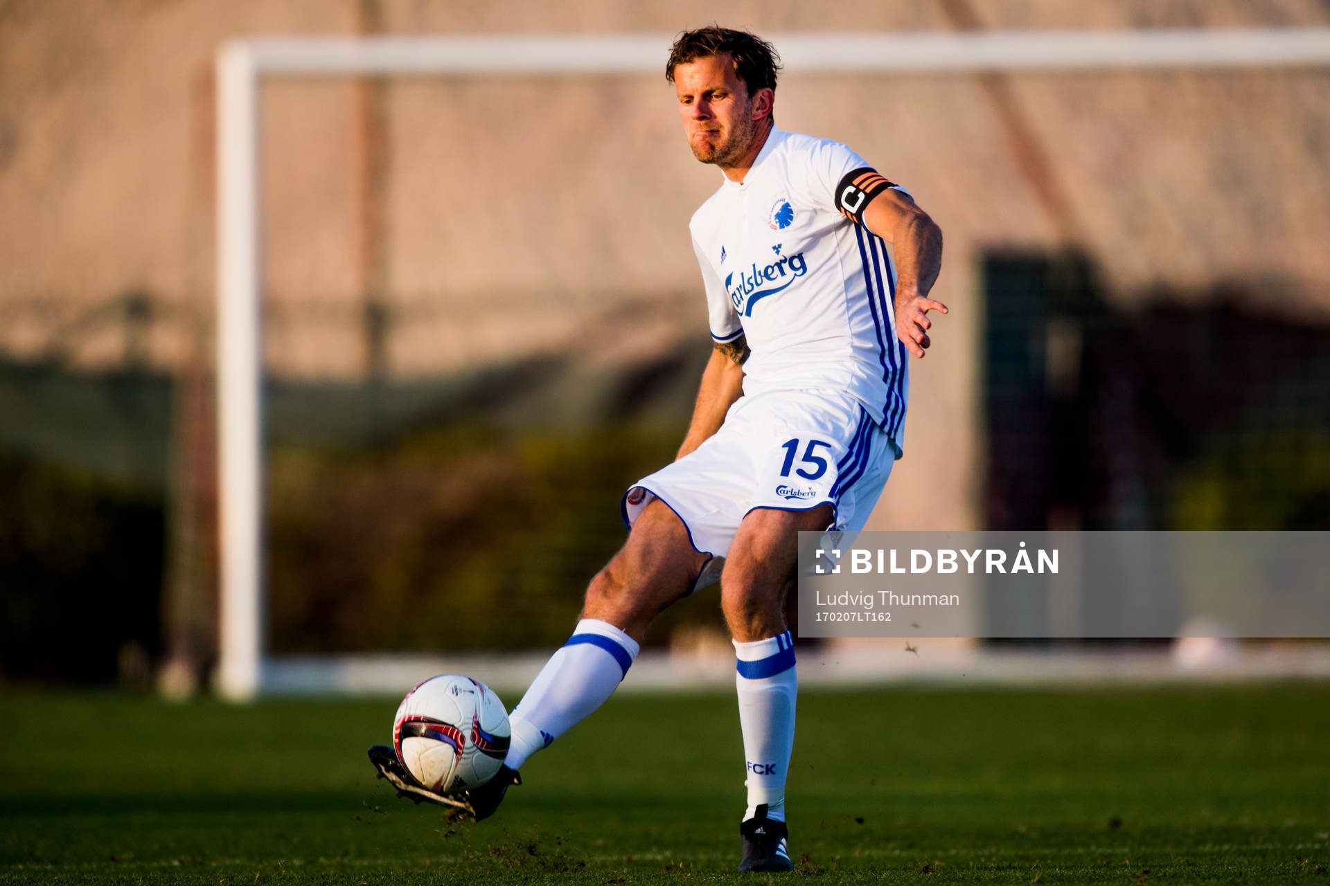 FC Köpenhamns Mikael Antonsson under fotbollsmatchen mellan FC Köpenhamn och Molde i Dubai International Cup den 7 februari 2017 i Dubai.