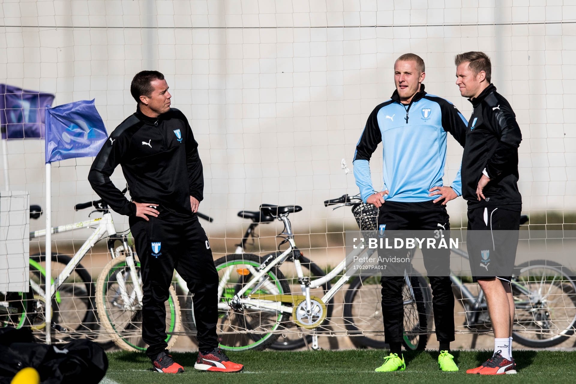 Sportchef Daniel Andersson, Franz Brorsson och sjukgymnast