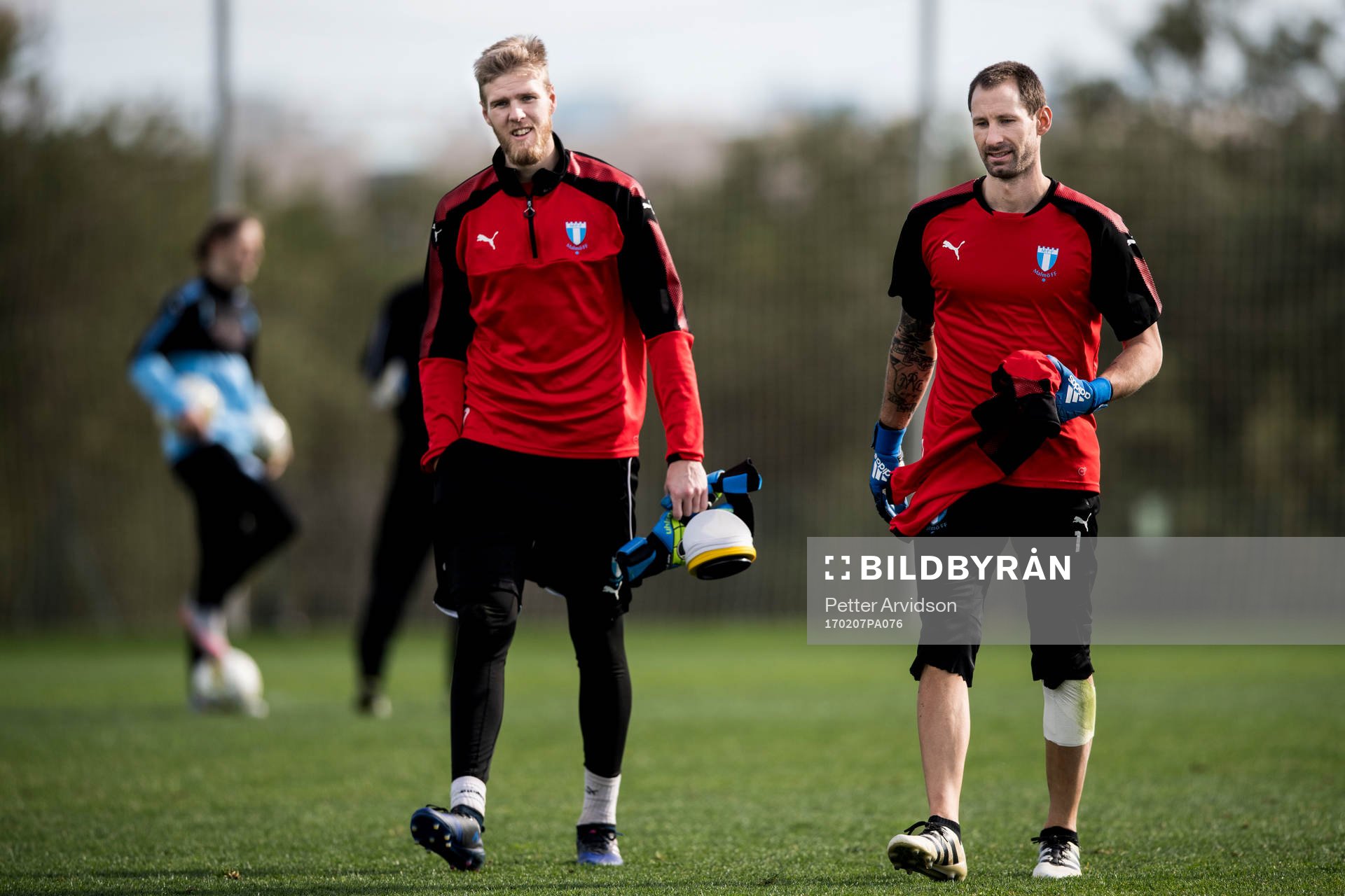 Målvakt Fredrik Andersson och målvakt Johan Wiland