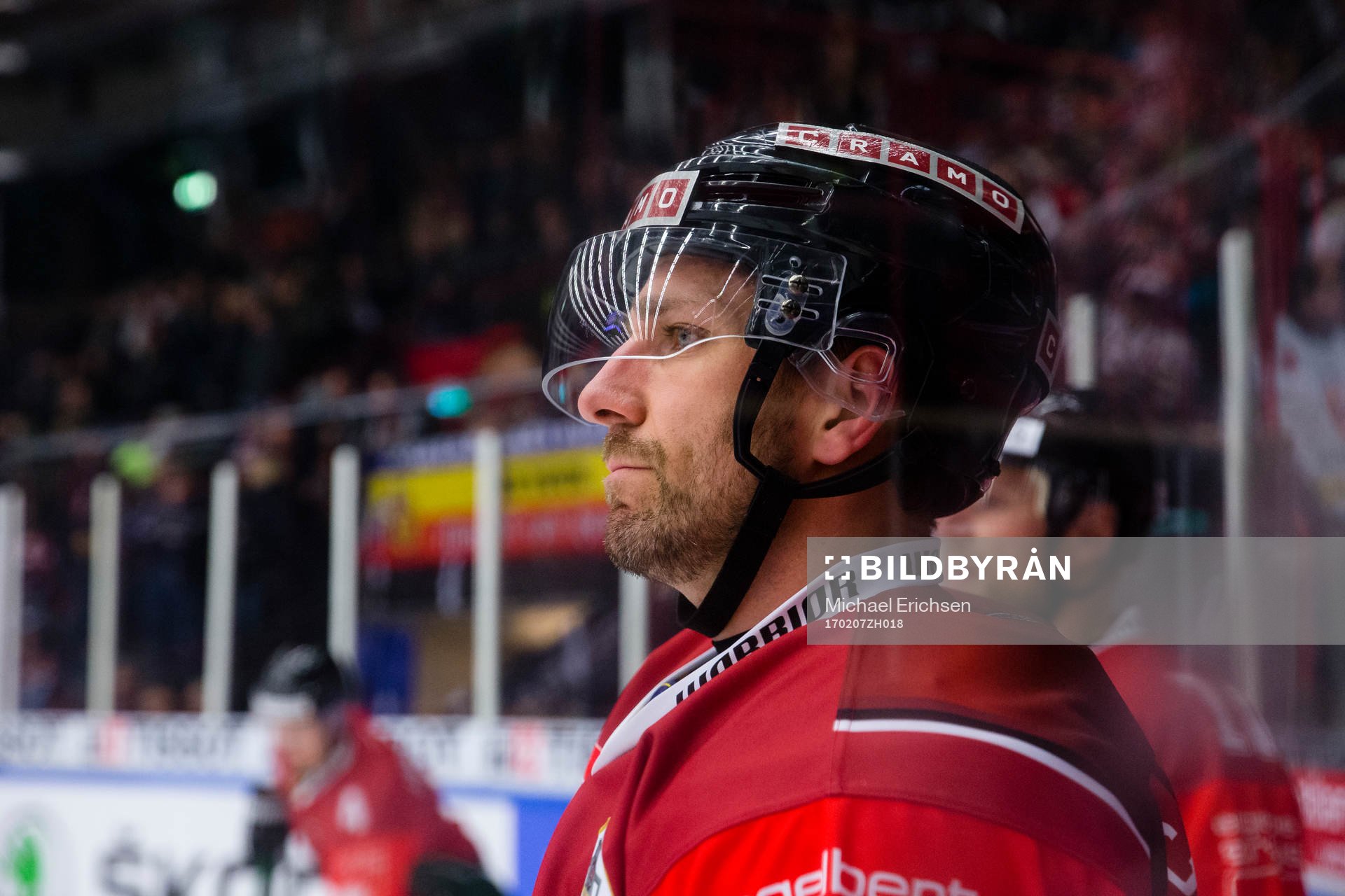 Frölundas Joel Lundqvist innan finalen i CHL mellan
