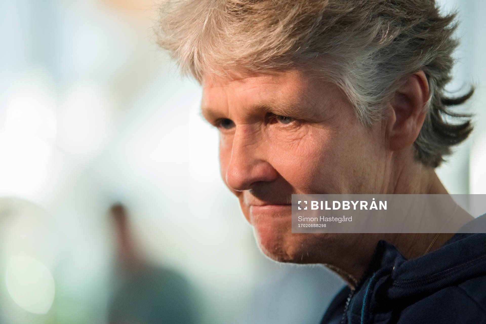 Sveriges förbundskapten Pia Sundhage blir intervjuad