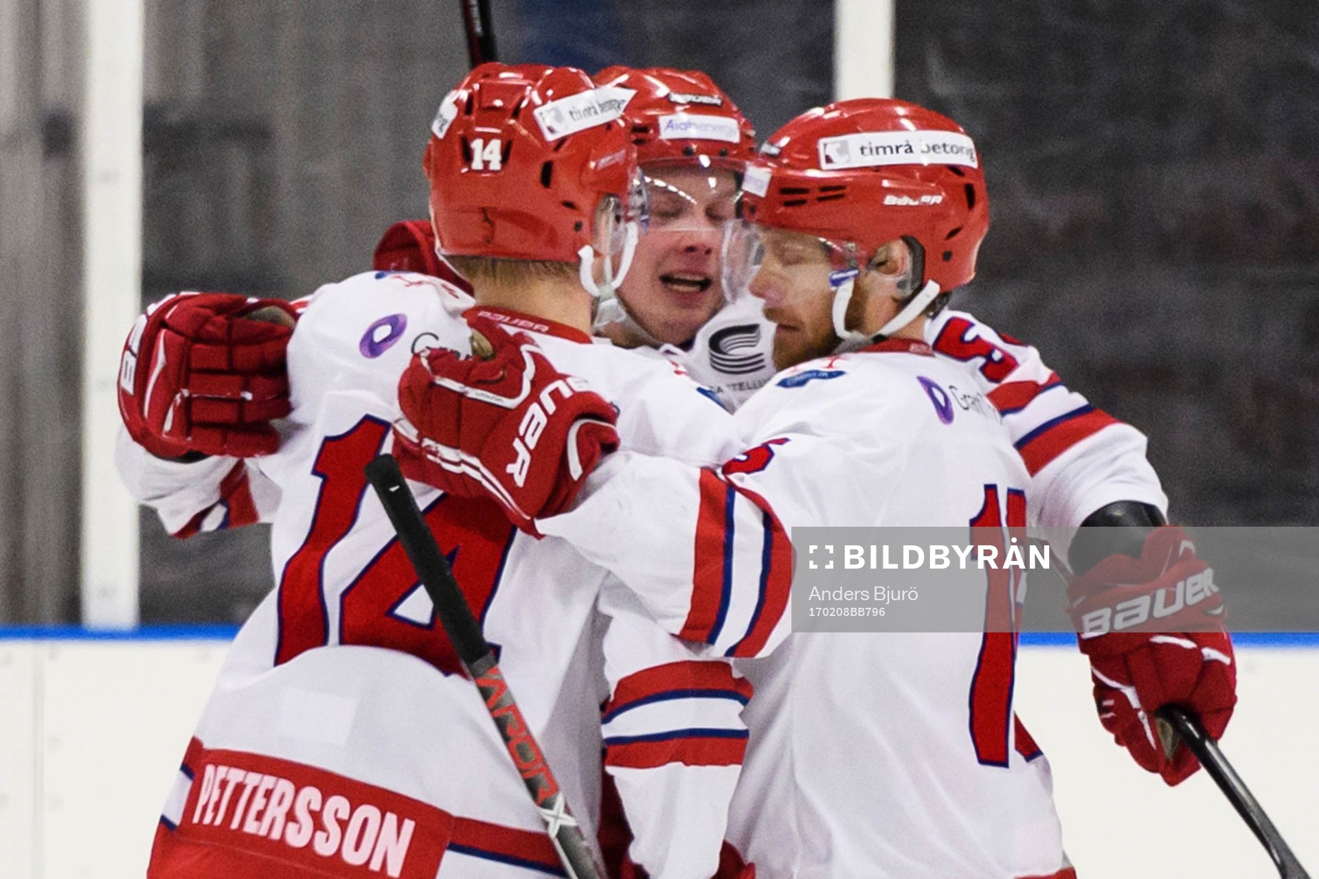 Timrås Jonathan Dahlén och Elias Pettersson jublar