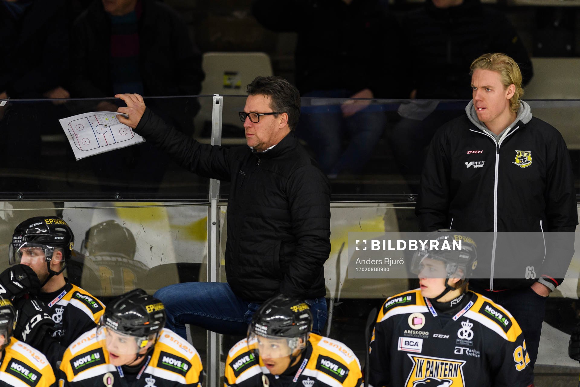 Panterns tränare Håkan Åhlund och assisterande tränare