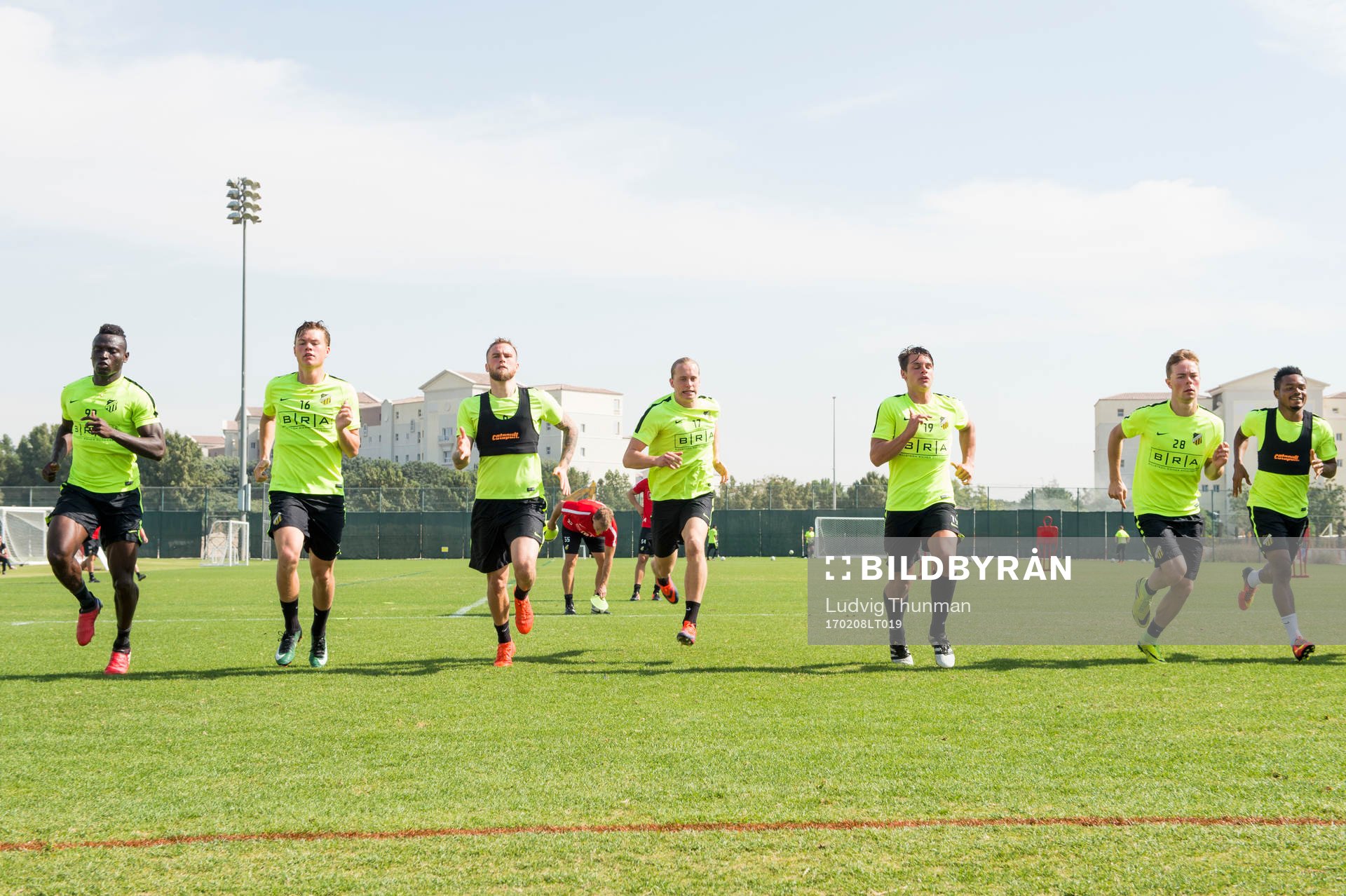 Häckens spelare springer intervaller