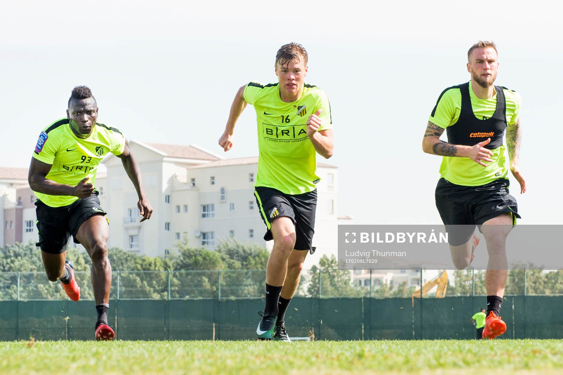 Alhassan Kamara, Albin Skoglund och Alexander Faltsetas