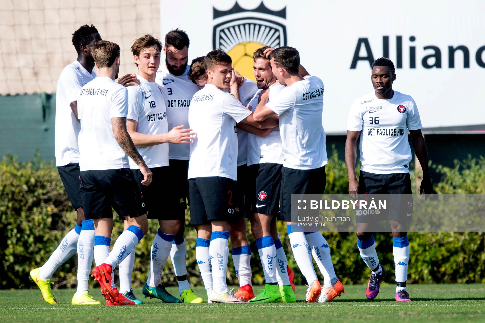 Midtjyllands spelare jublar