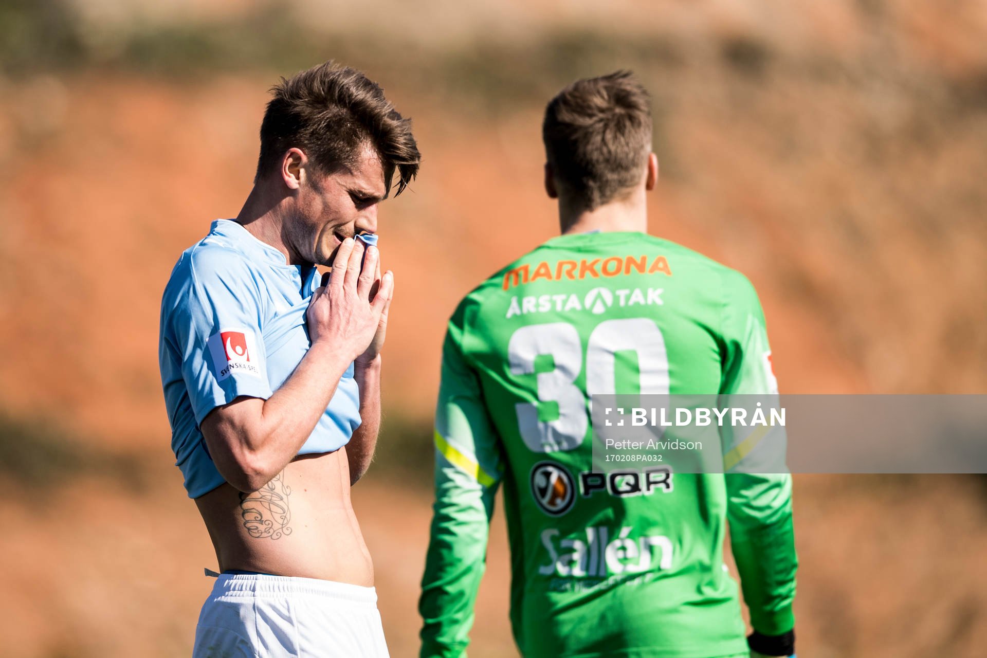 Malmö FFs Markus Rosenberg deppar