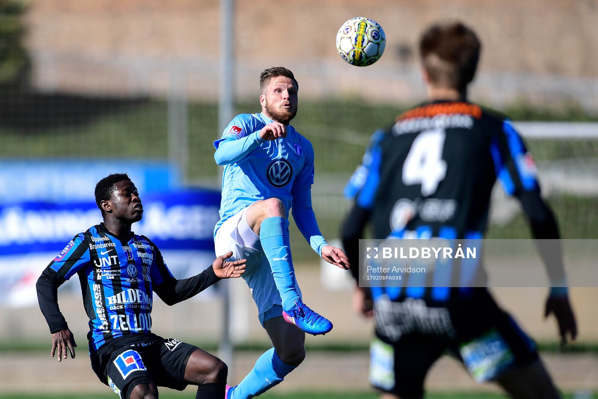 Sirius Kingsley Sarfo och Malmö FFs Lasse Nielsen