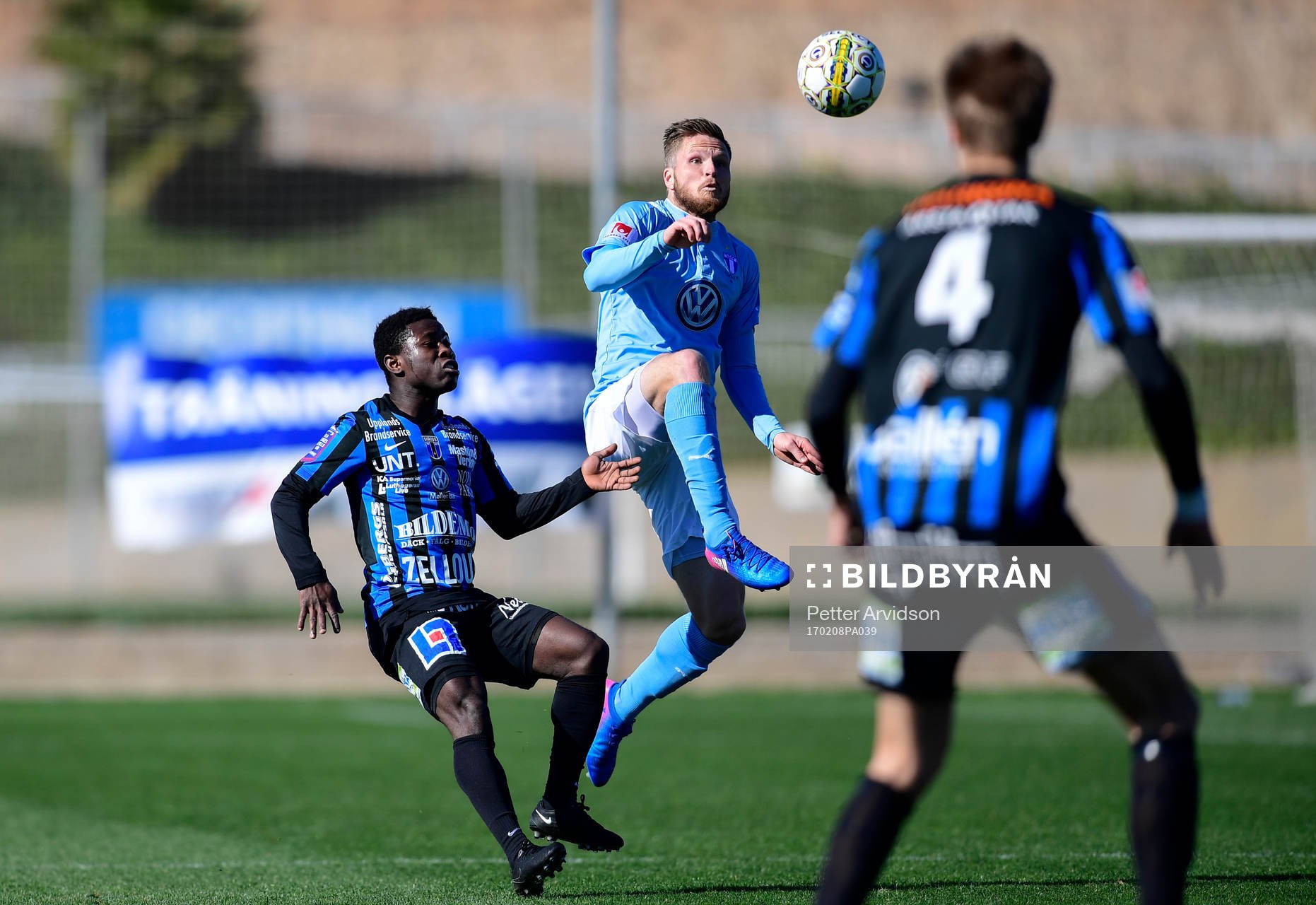 Sirius Kingsley Sarfo och Malmö FFs Lasse Nielsen