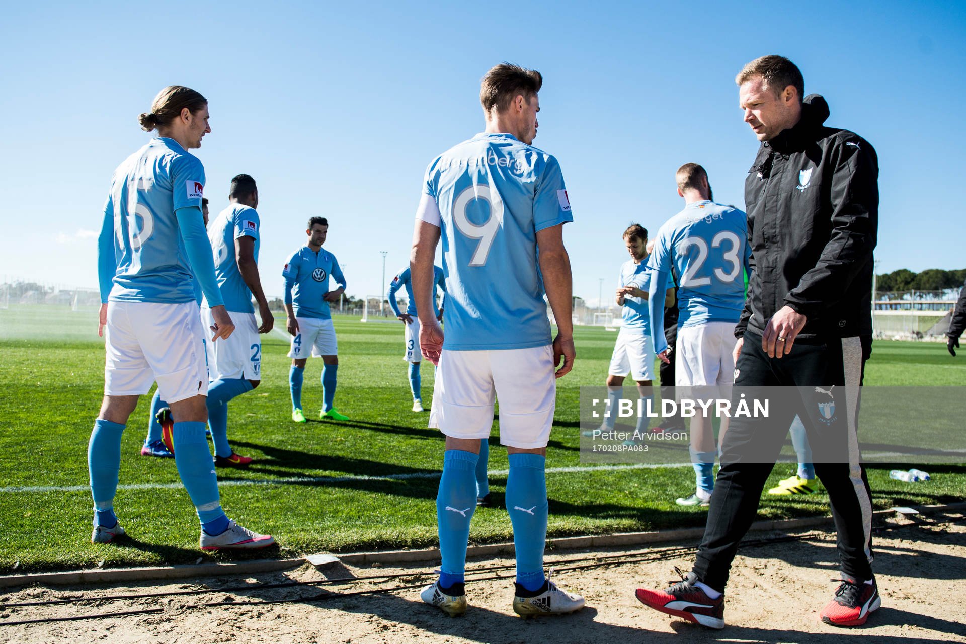 Malmö FFs Pawel Cibicki, Markus Rosenberg och tränare
