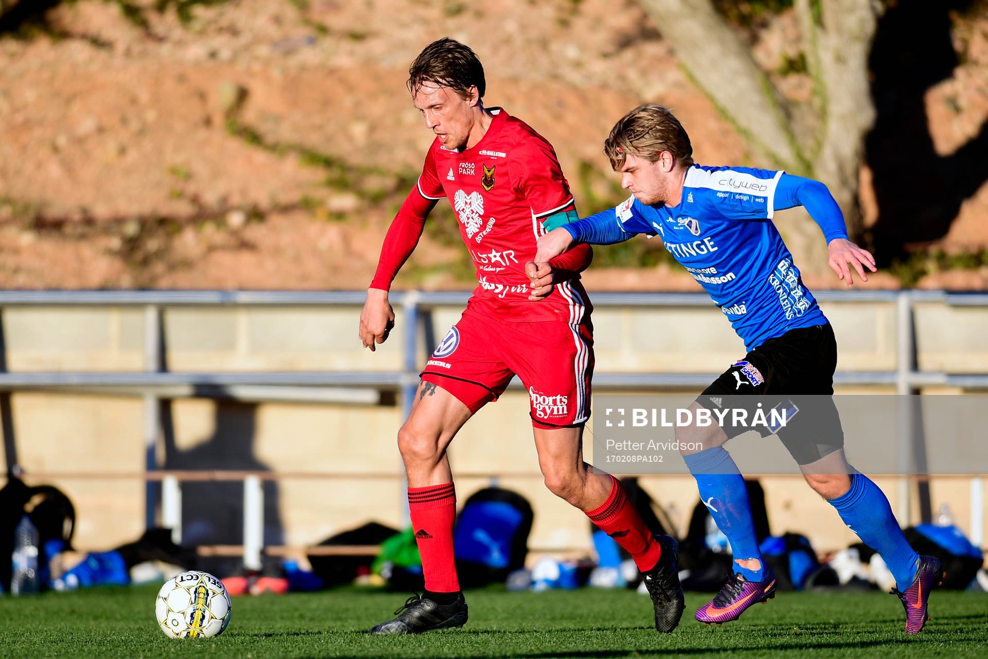 Östersunds Bobo Sollander Jansson och Halmstads Marcus