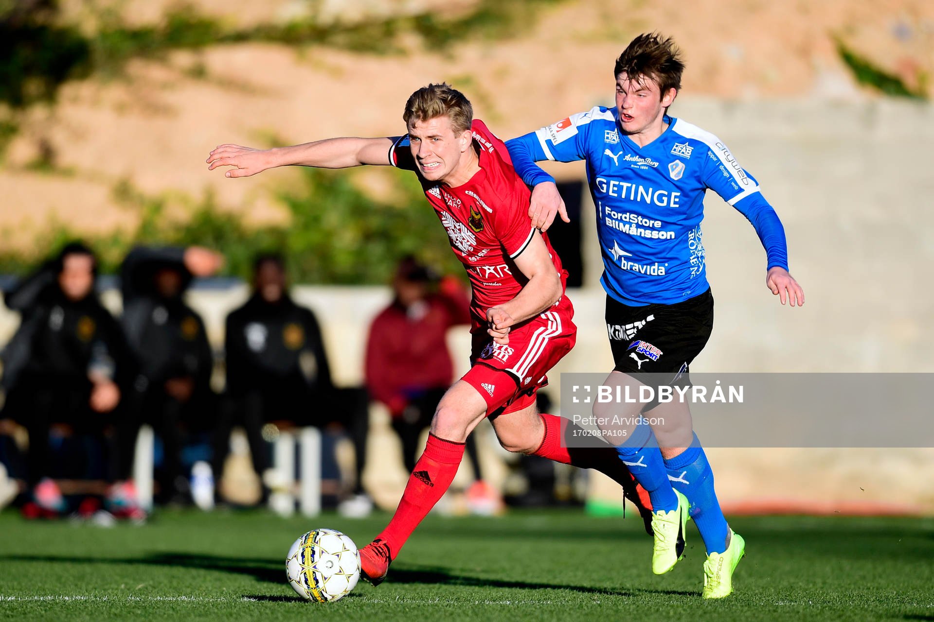Östersunds Ludvig Fritzon och Halmstads Jonathan Svedberg