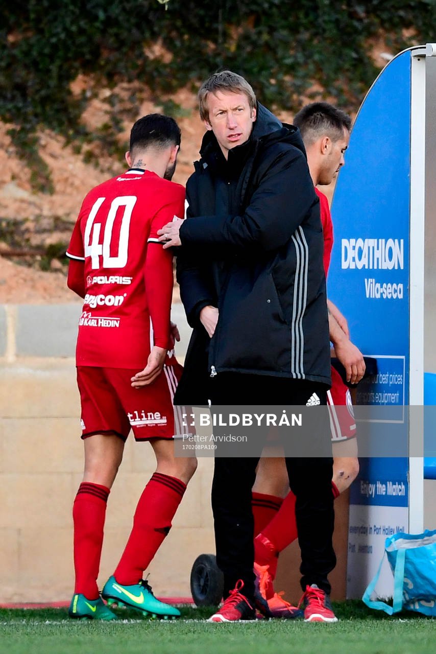 Östersunds tränare Graham Potter och Christian Marquez