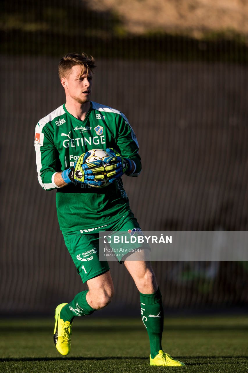 Halmstads målvakt Malkolm Nilsson