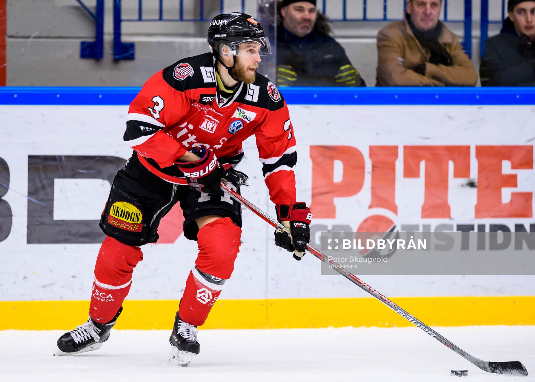 Piteås Sebastian Harila med pucken