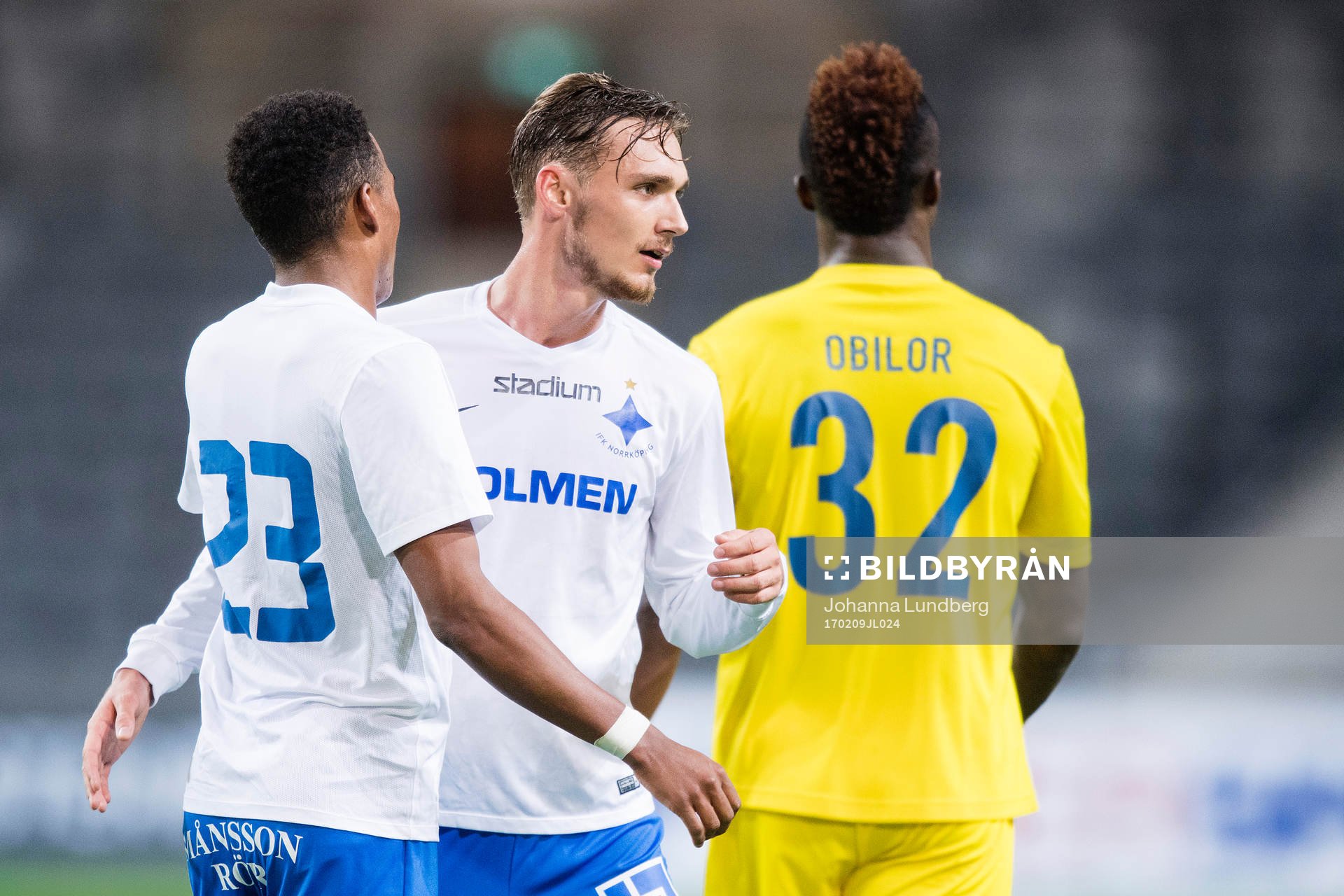 Norrköpings Niclas Eliasson och Linus Wahlqvist jublar