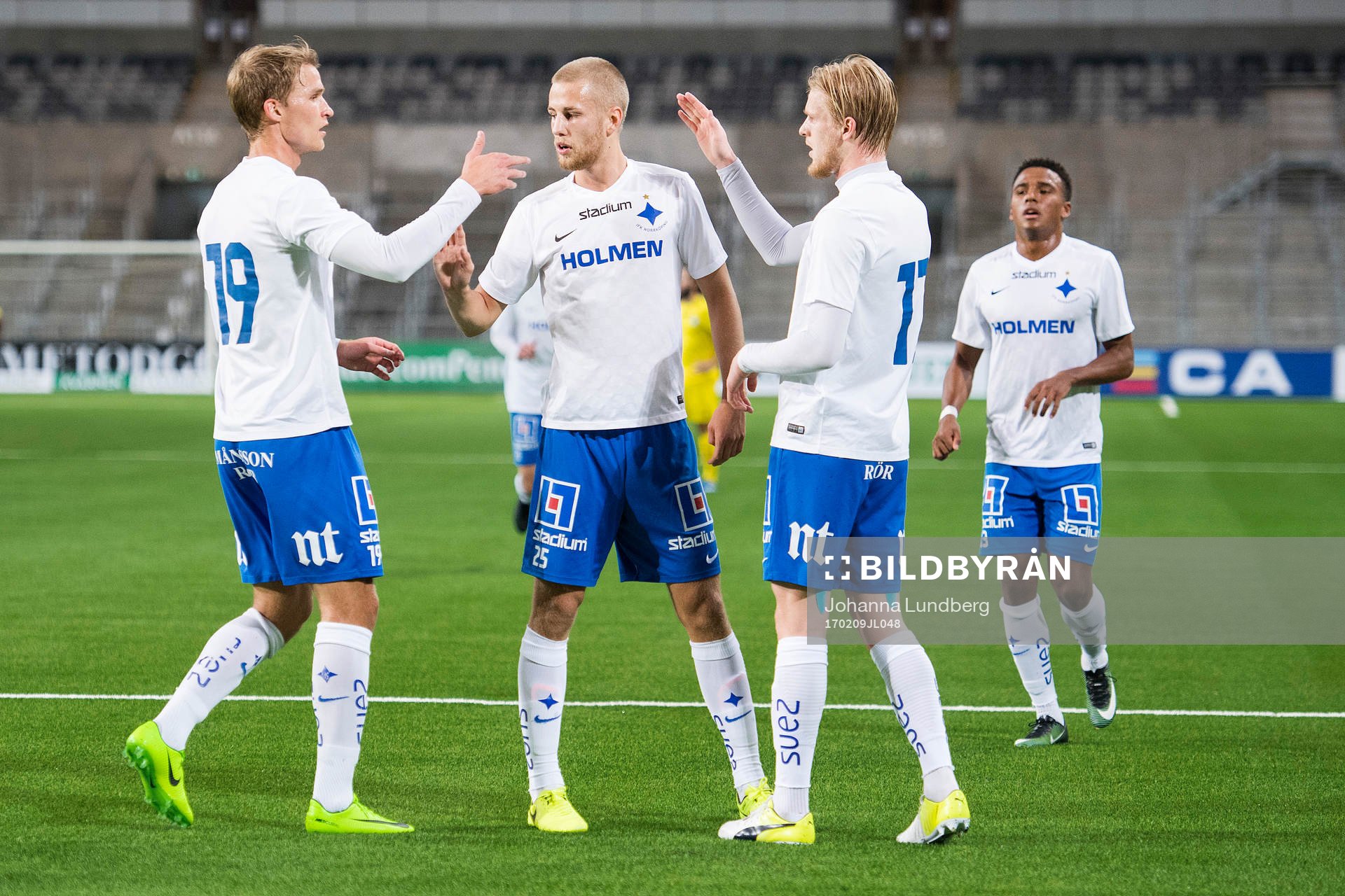 Norrköpings Sebastian Andersson, Filip Dagerstål och Karl