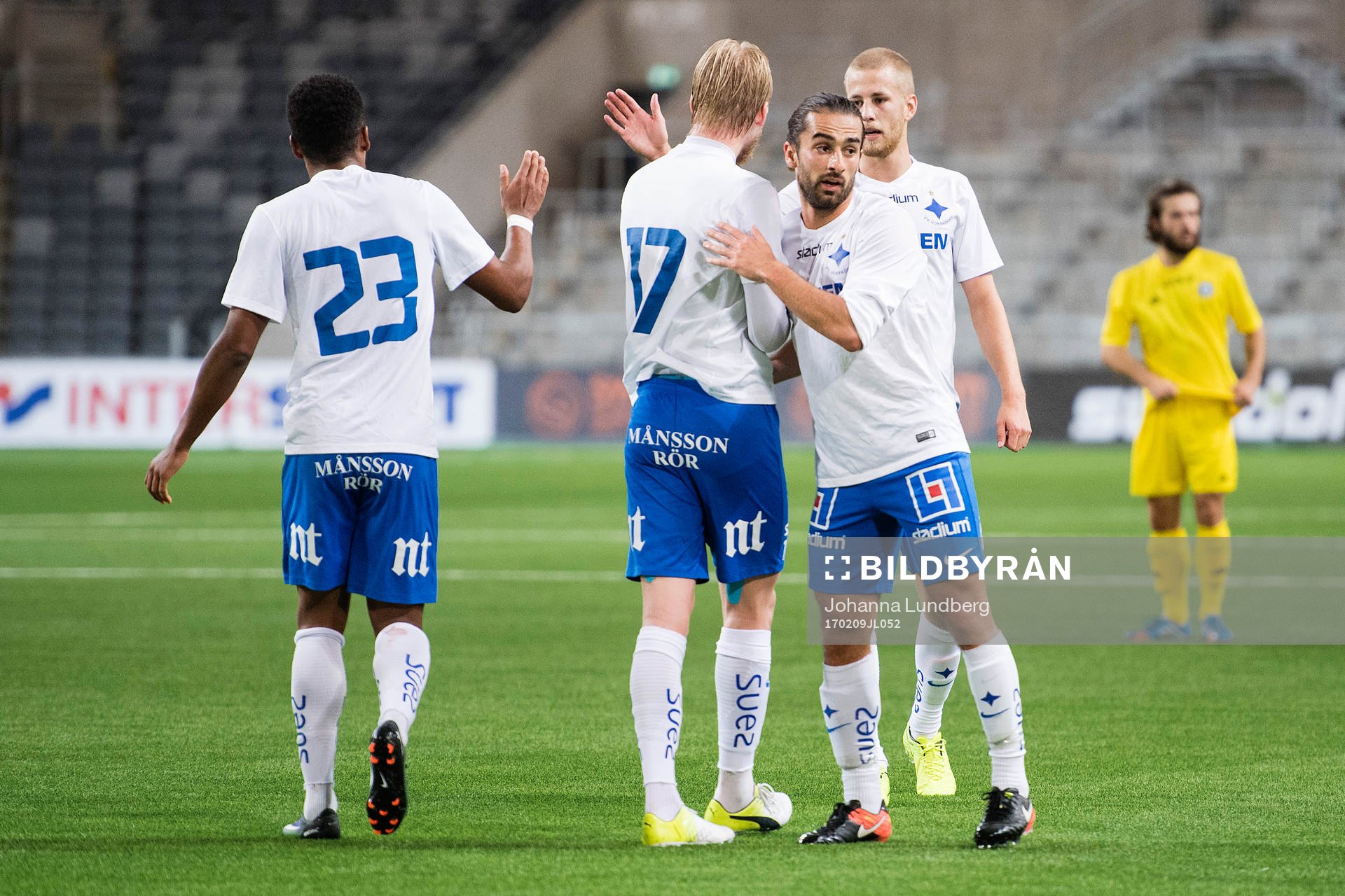 Norrköpings Niclas Eliasson, Karl Holmberg, Christopher