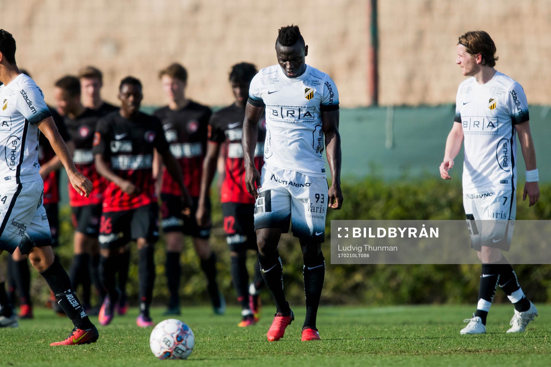 Häckens Alhassan Kamara deppar