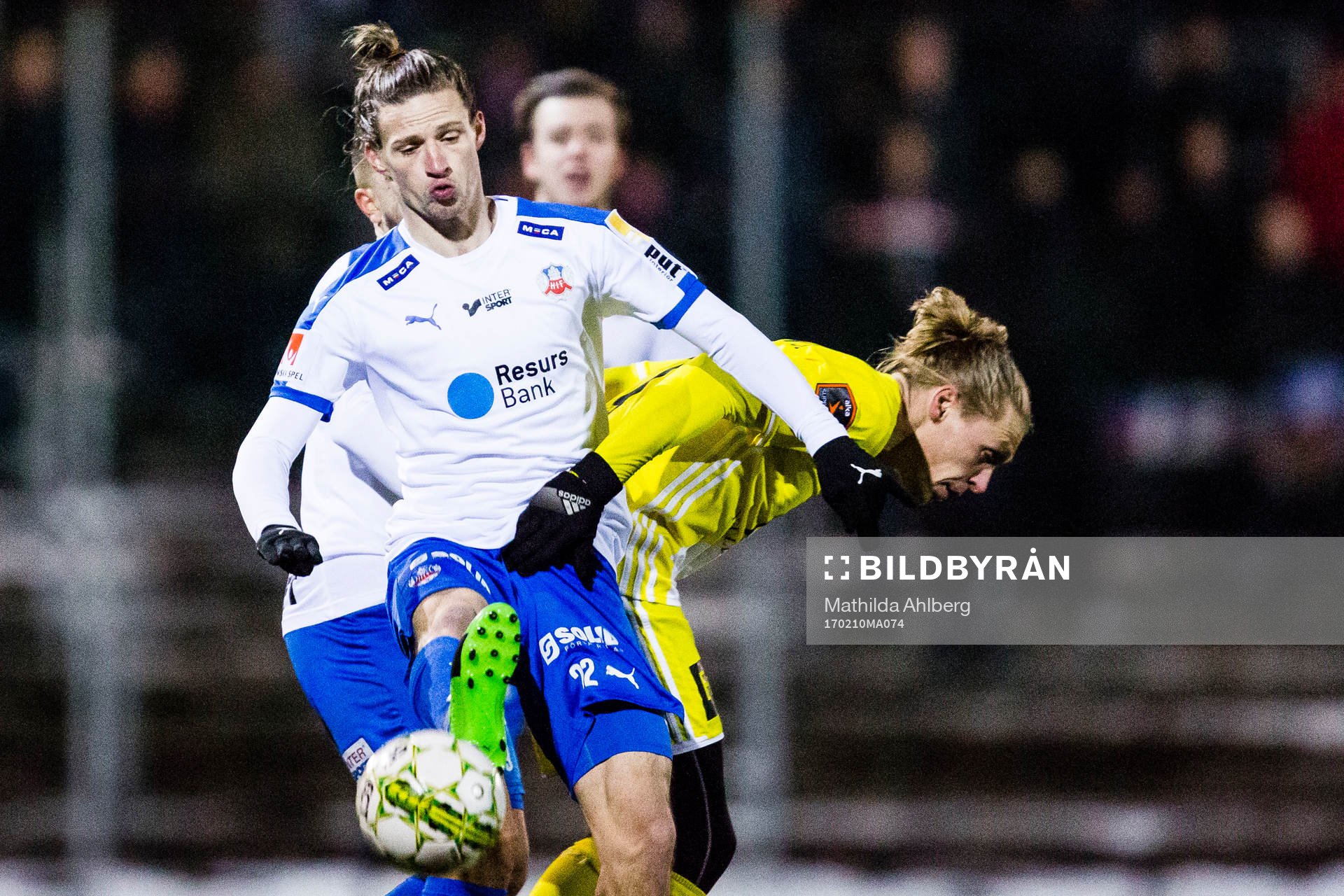 Helsingborgs Jesper Lange och Lyngbys Jesper Christjansen i