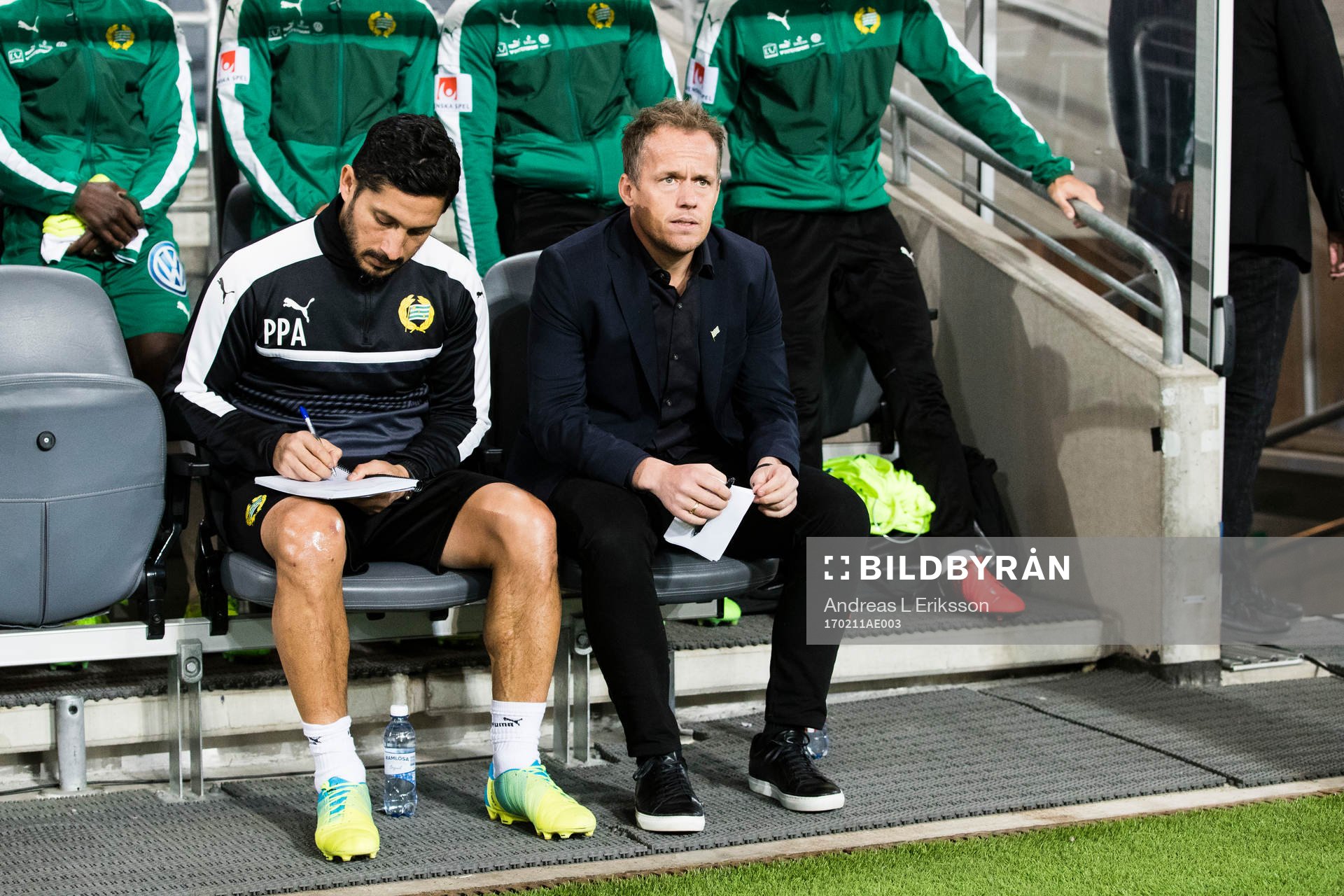 Hammarbys assisterande tränare Pablo Pinones-Arce och