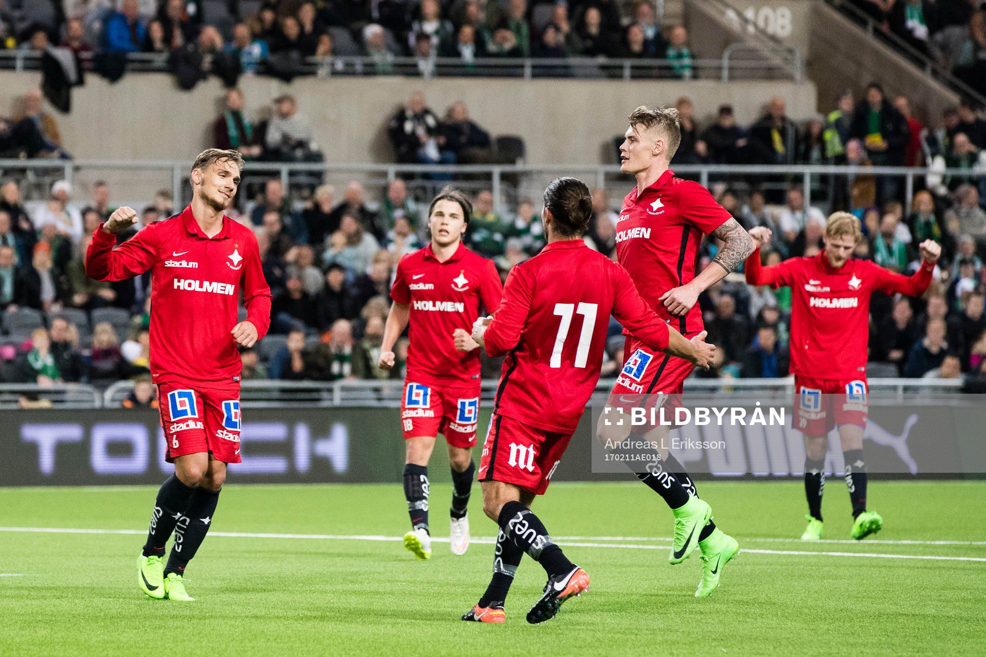 Norrköpings Linus Wahlqvist jublar