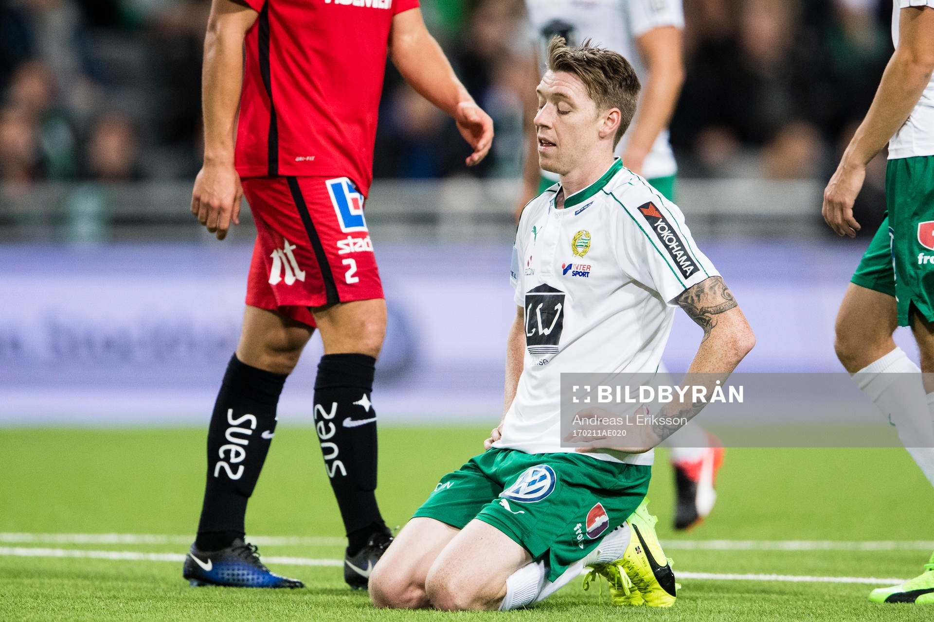 Hammarbys Birkir Már Saevarsson deppar