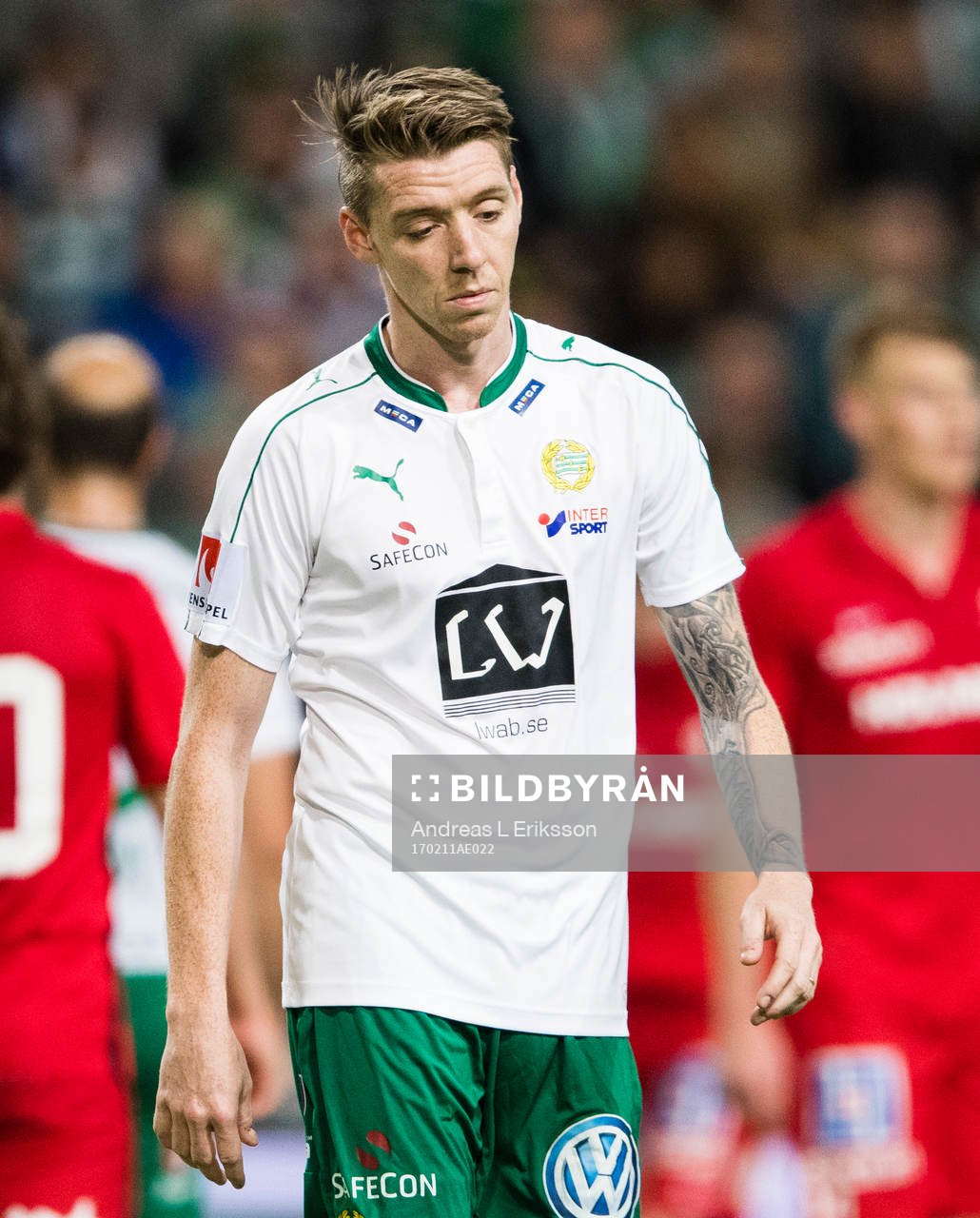 Hammarbys Birkir Már Saevarsson deppar