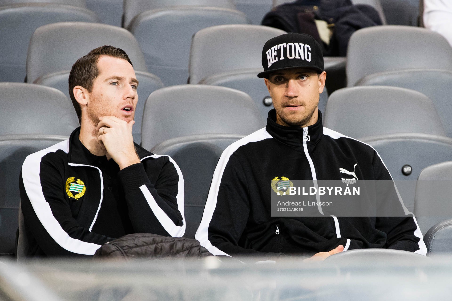 Hammarbys Johan Persson och målvakt Tim Markström på