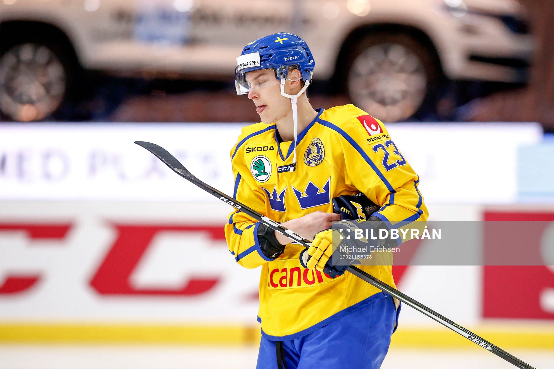 Sveriges Fredrik Händemark fick matchstraff