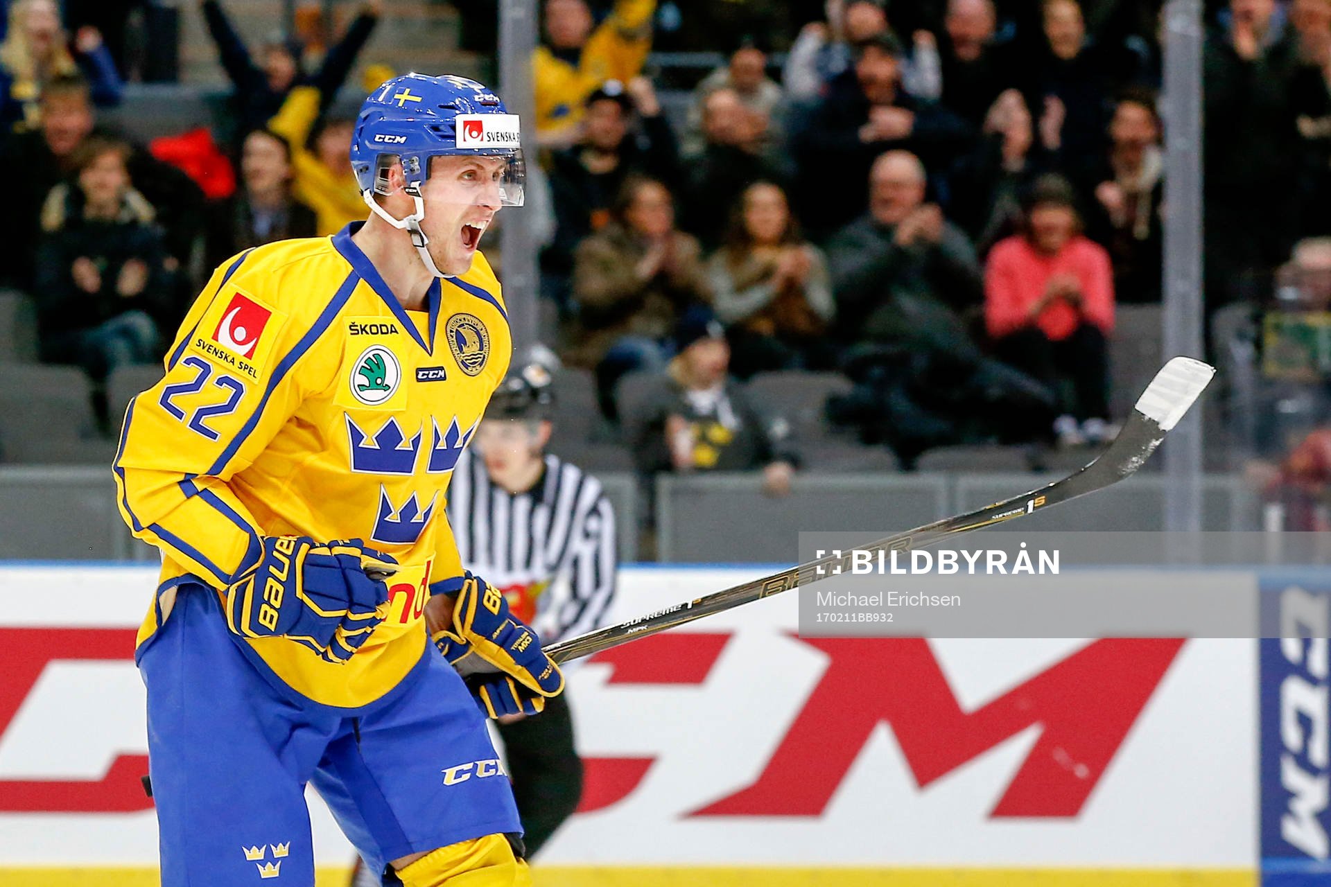 Sveriges Alexander Bergström jublar