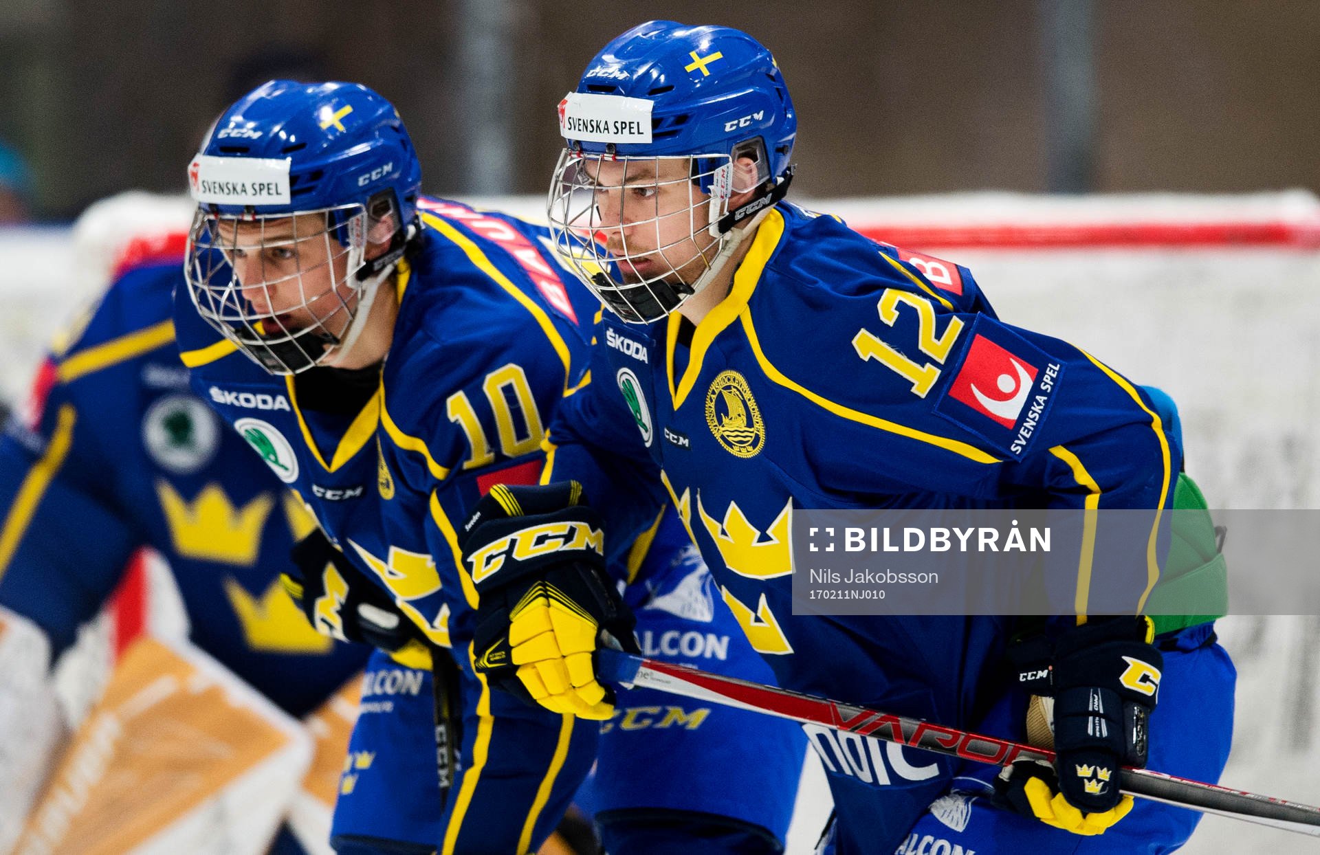 Sveriges Adam Ginning och Luca Elvenes