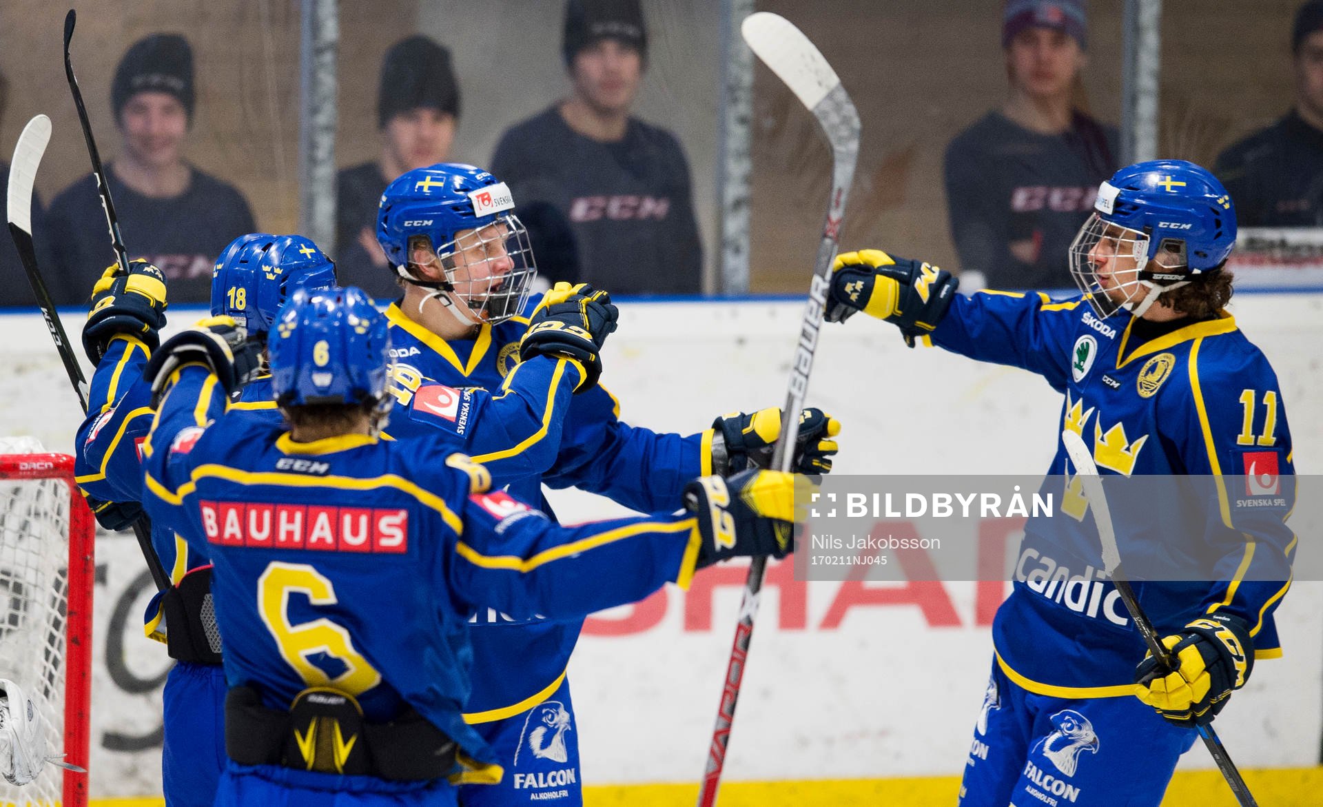 Sveriges Fabian Zetterlund, Jacob Olofsson jublar