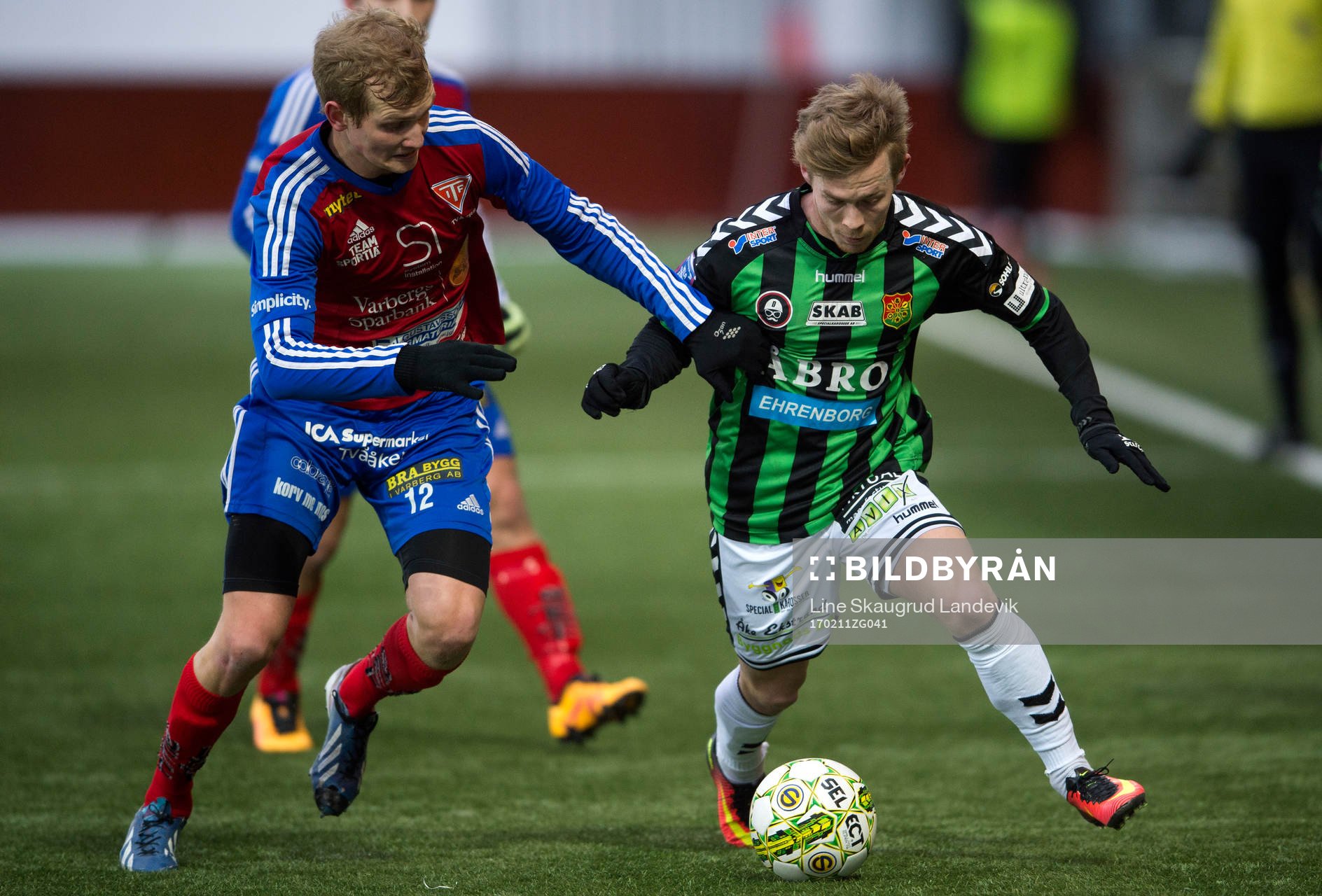 Tvååkers Johan Persson och Gais Andreas Peterson