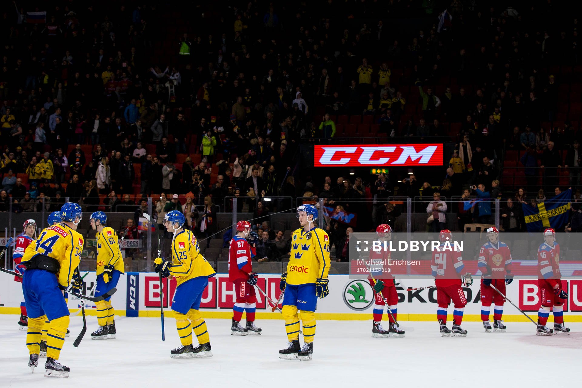 Sveriges Philip Holm och Carl Klingberg deppar