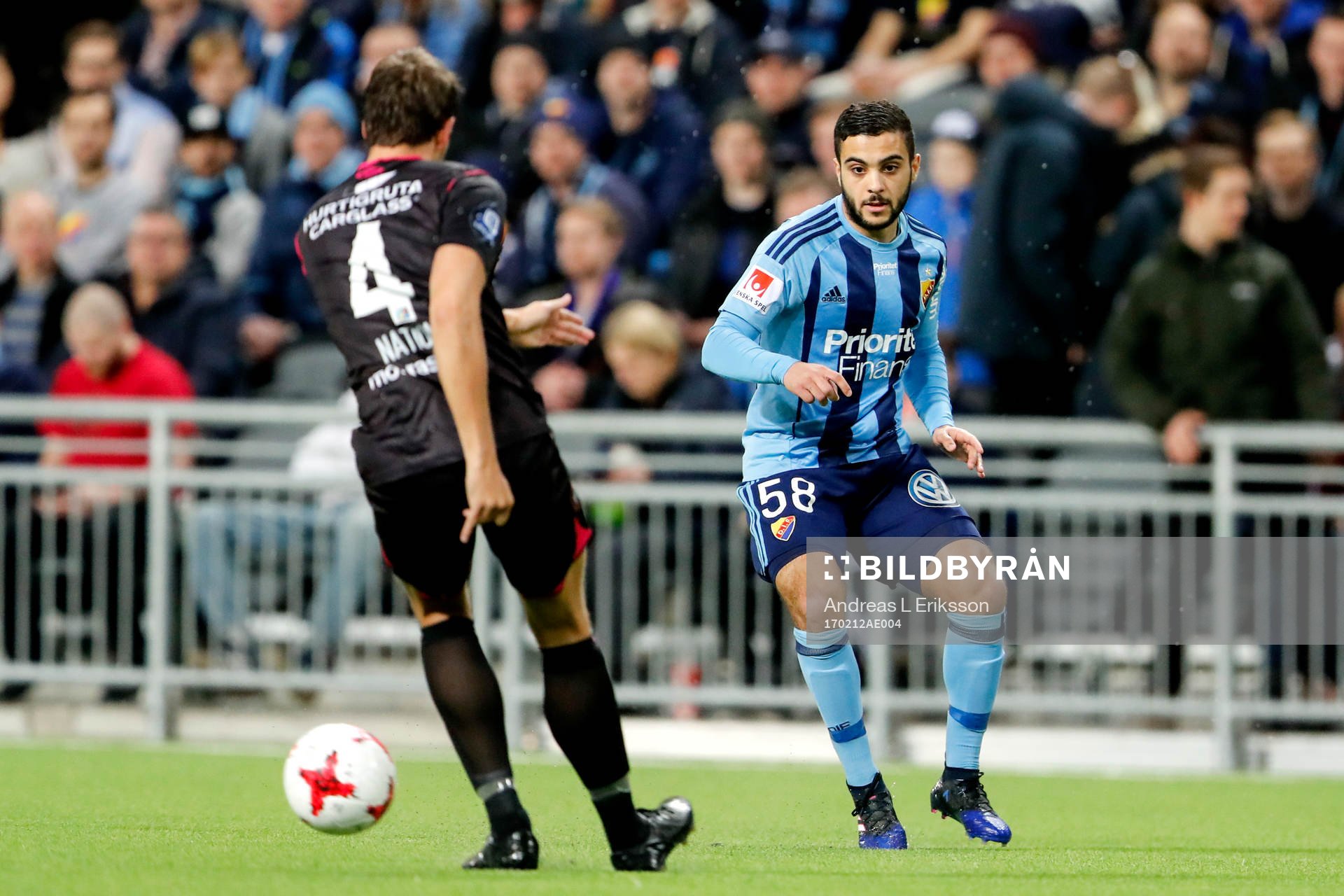 Vålerengens Jonatan Tollås Nation och Djurgårdens Othman