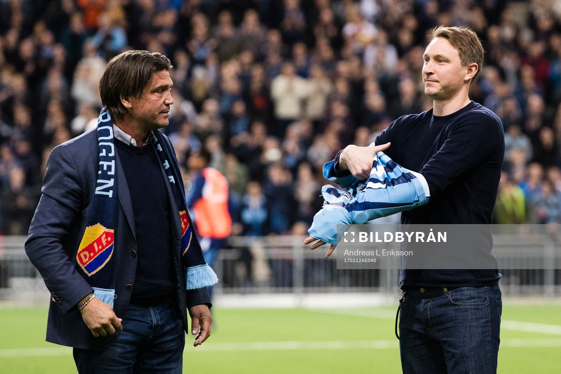 Djurgårdens sportchef Bo Andersson presenterar Kim