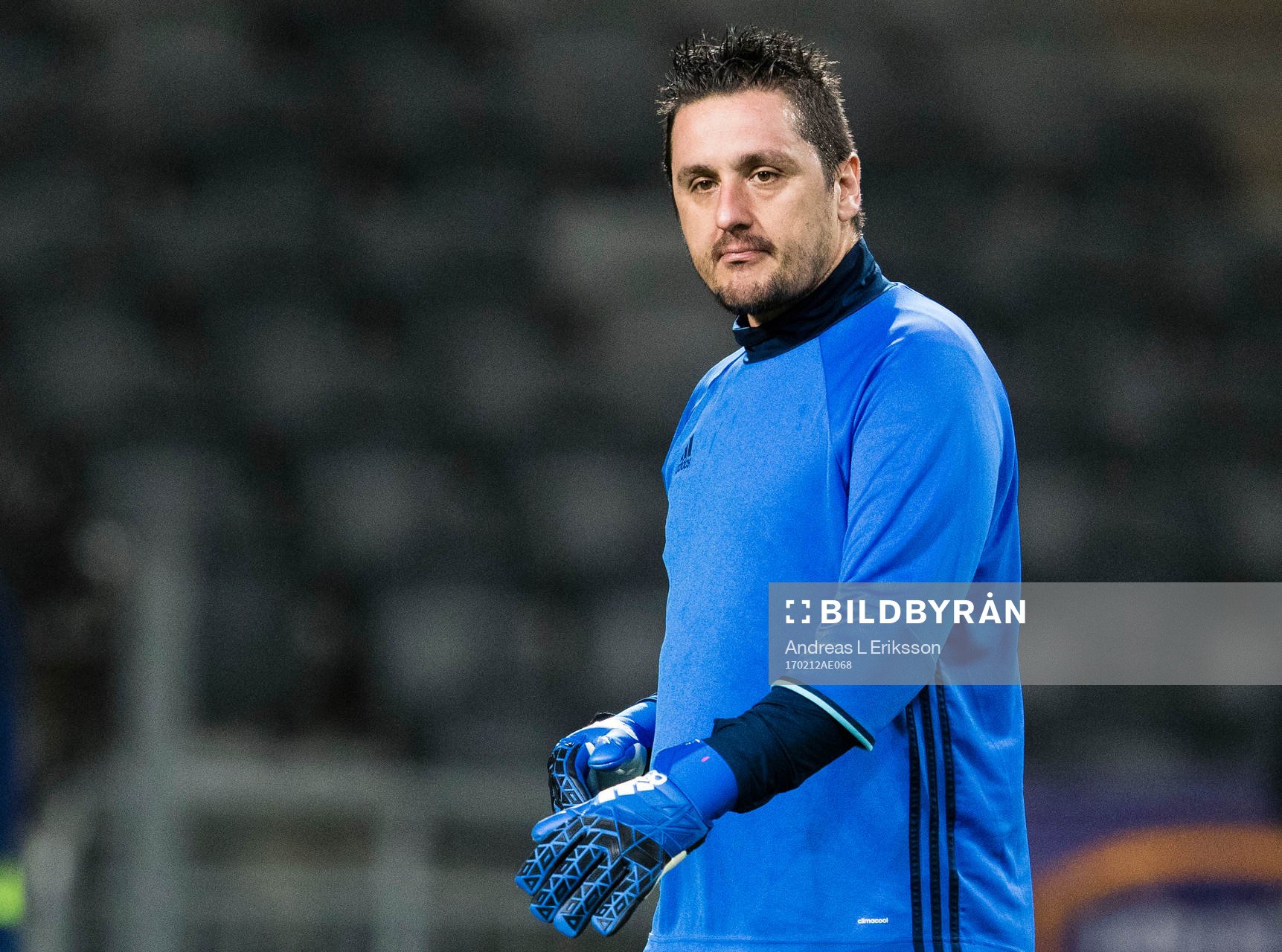 Djurgårdens målvaktstränare Nikos Gkoulios innan