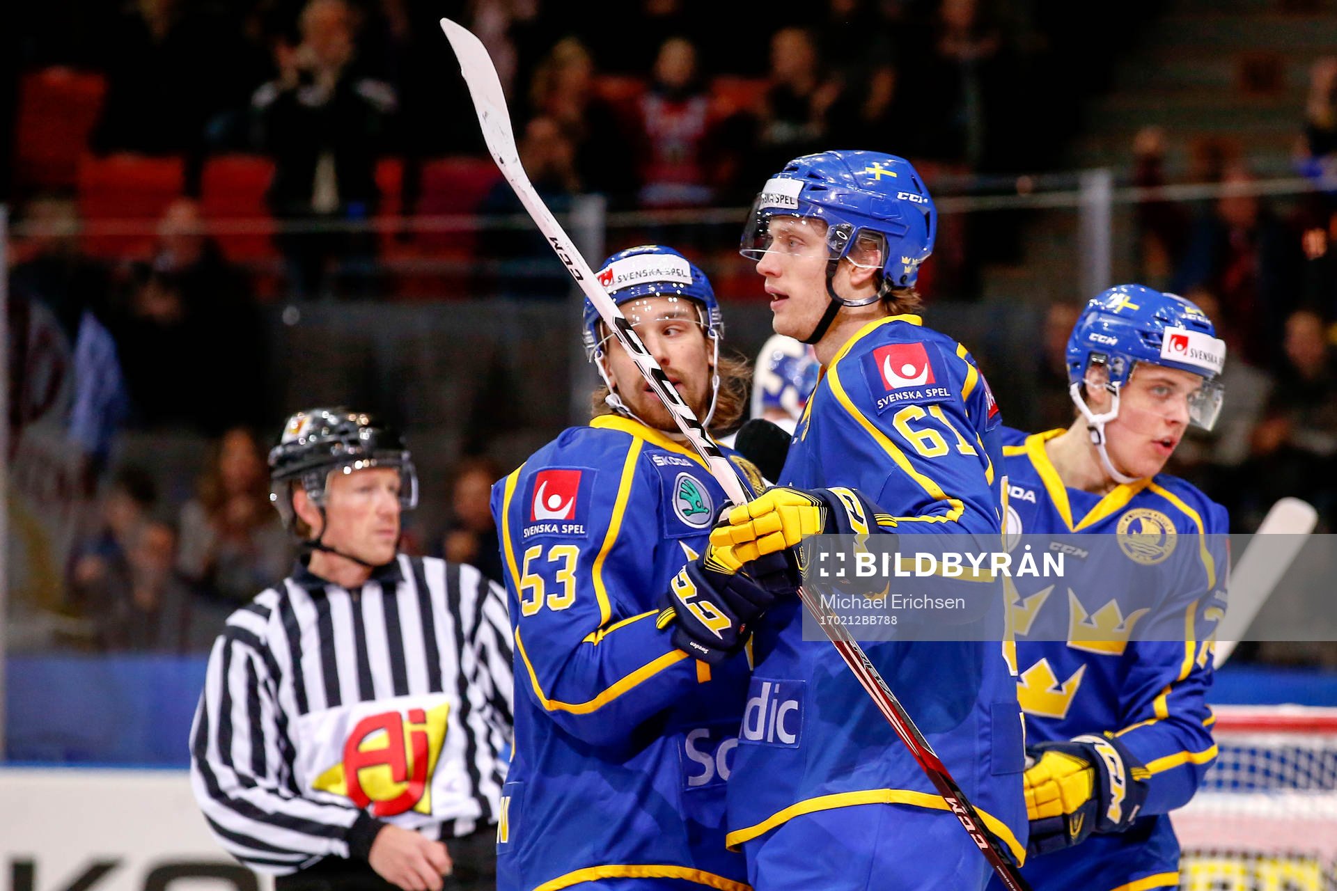 Sveriges Andreas Thuresson och Johan Ryno jublar