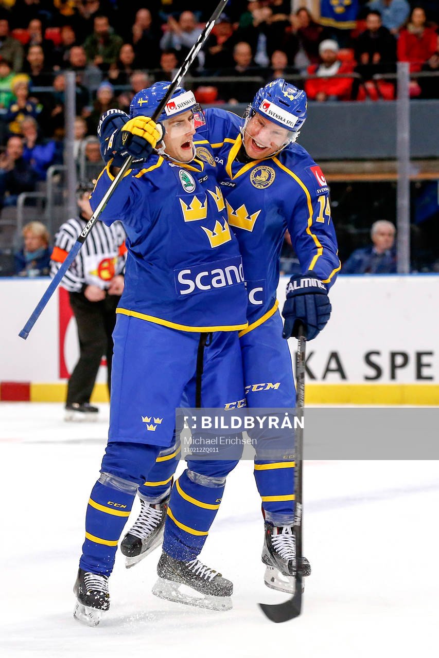 Sveriges Philip Holm och Richard Gynge jublar