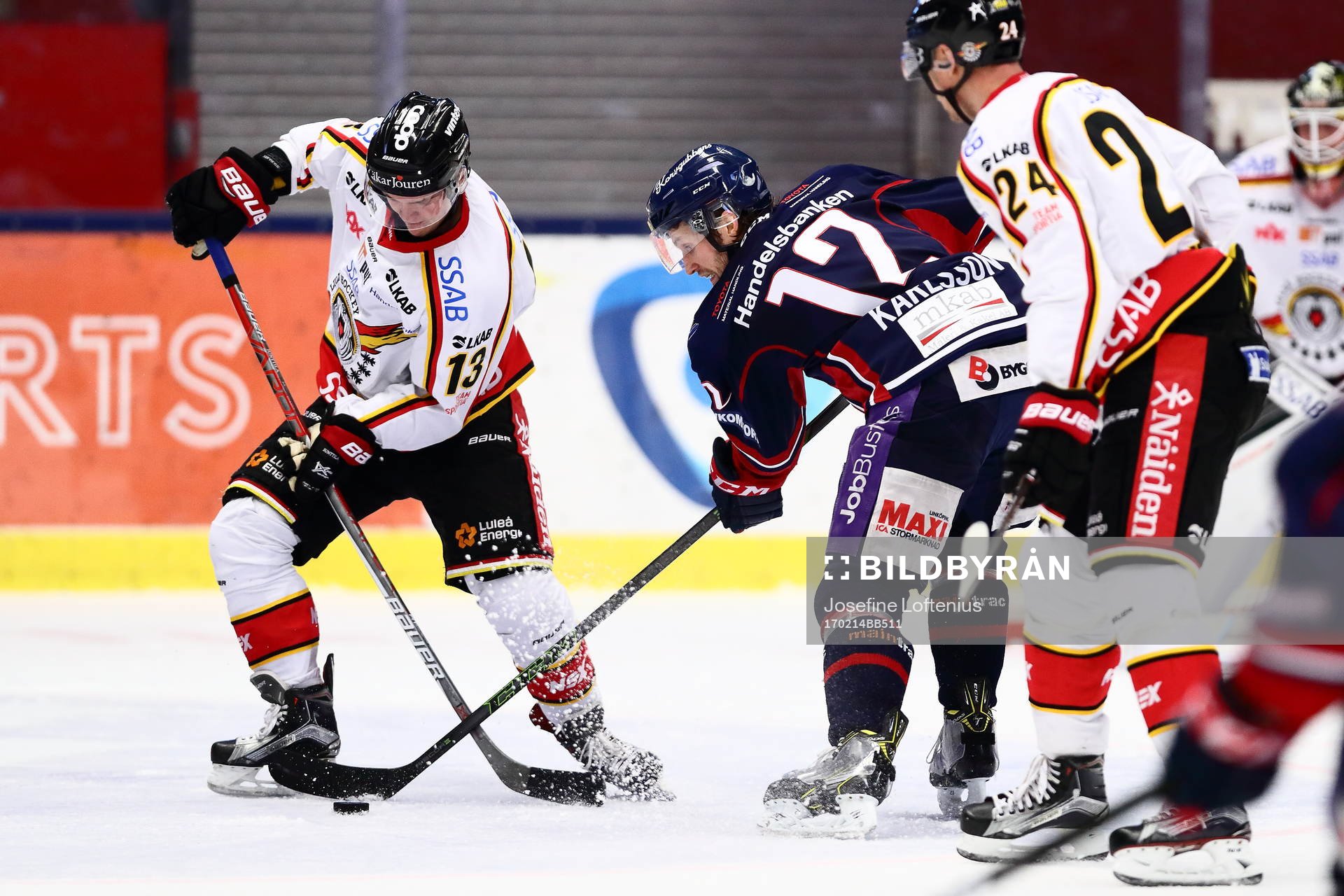 Luleås Julius Junttila och Linköpings Sebastian Karlsson