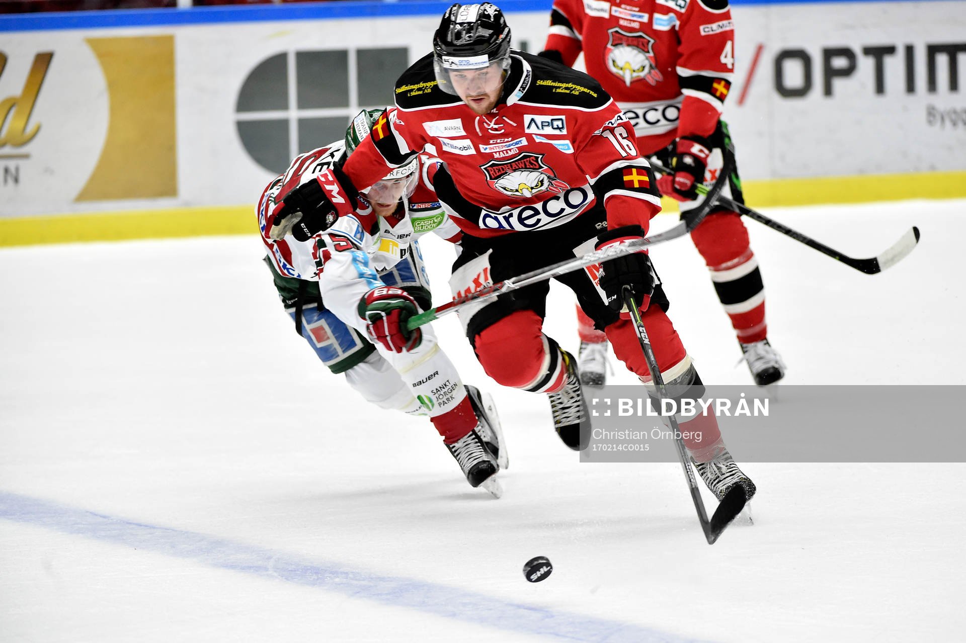 Malmö Redhawks Magnus Häggström och Frölundas Simon